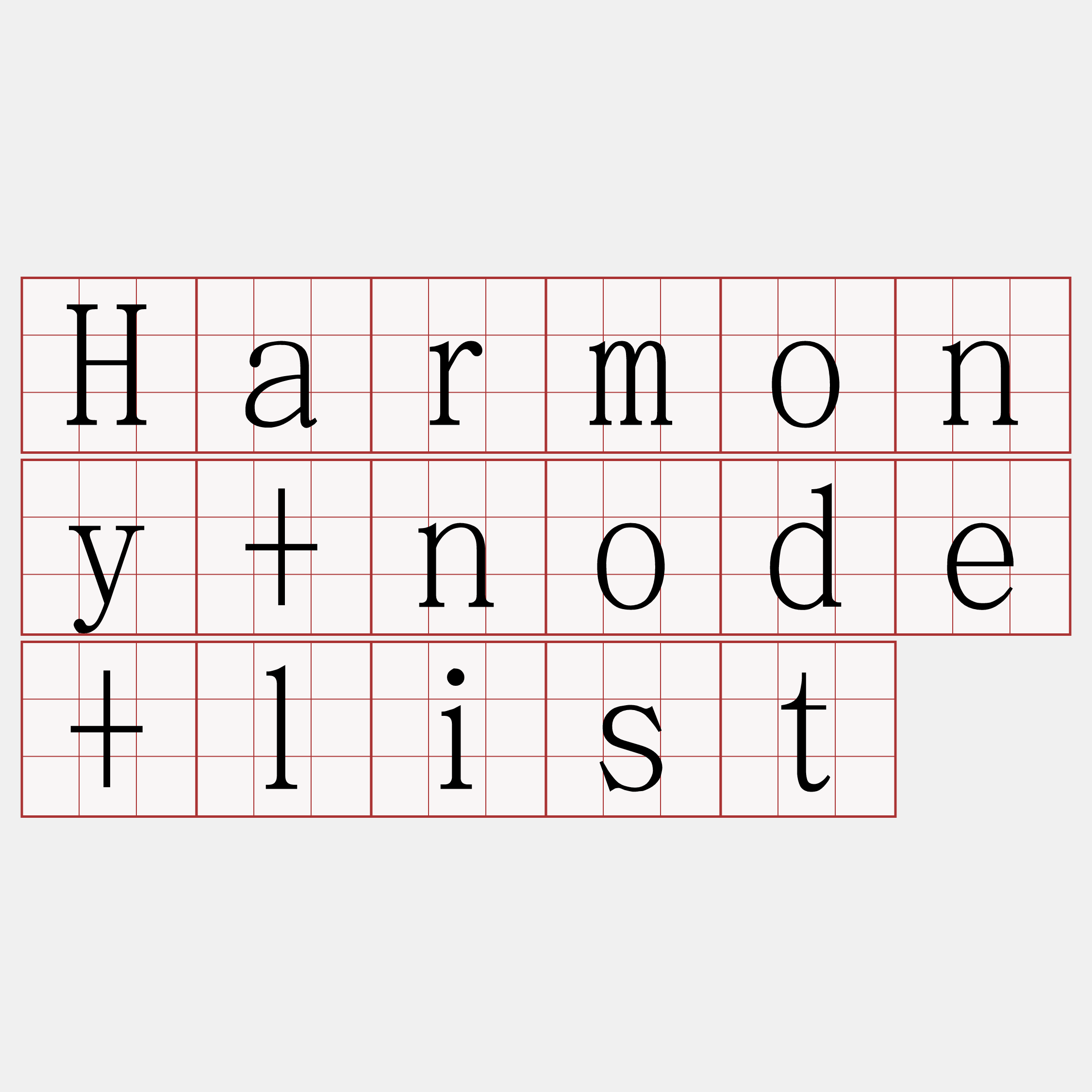 Harmony+node+list