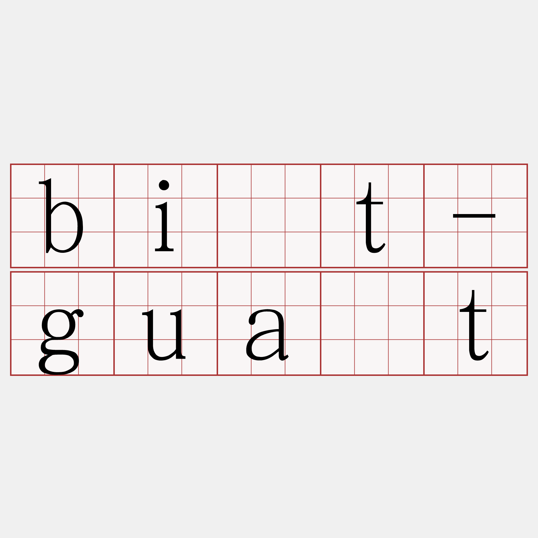 bi̍t-gua̍t