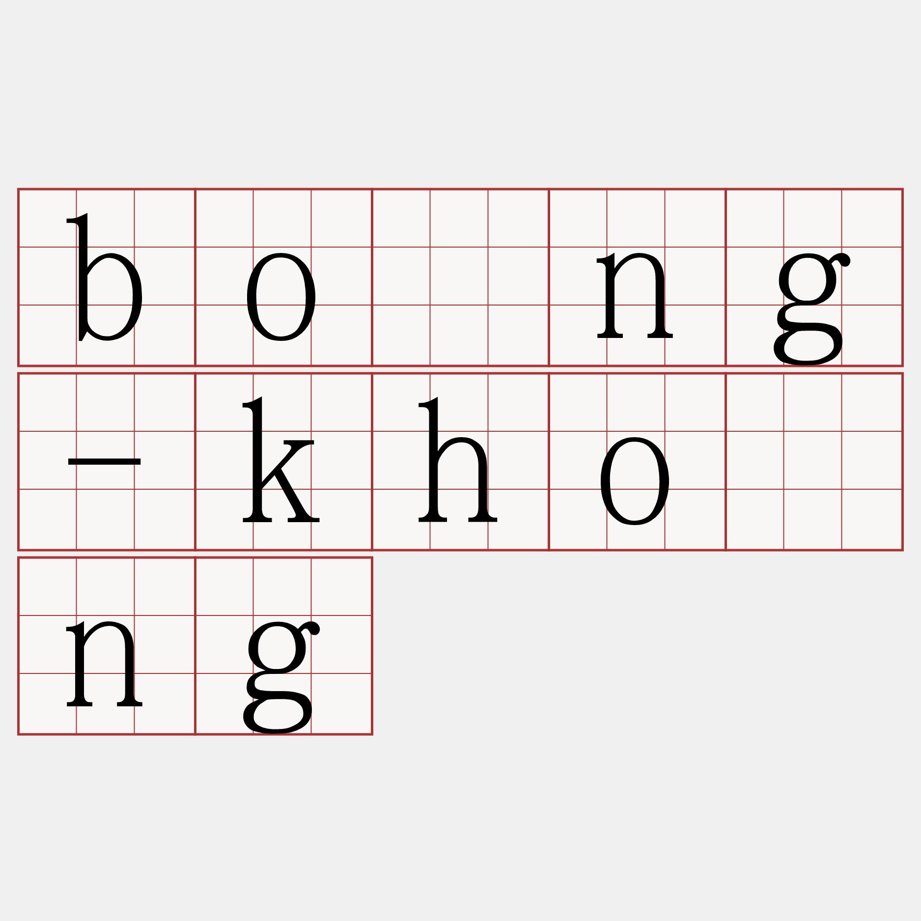 bōng-khòng