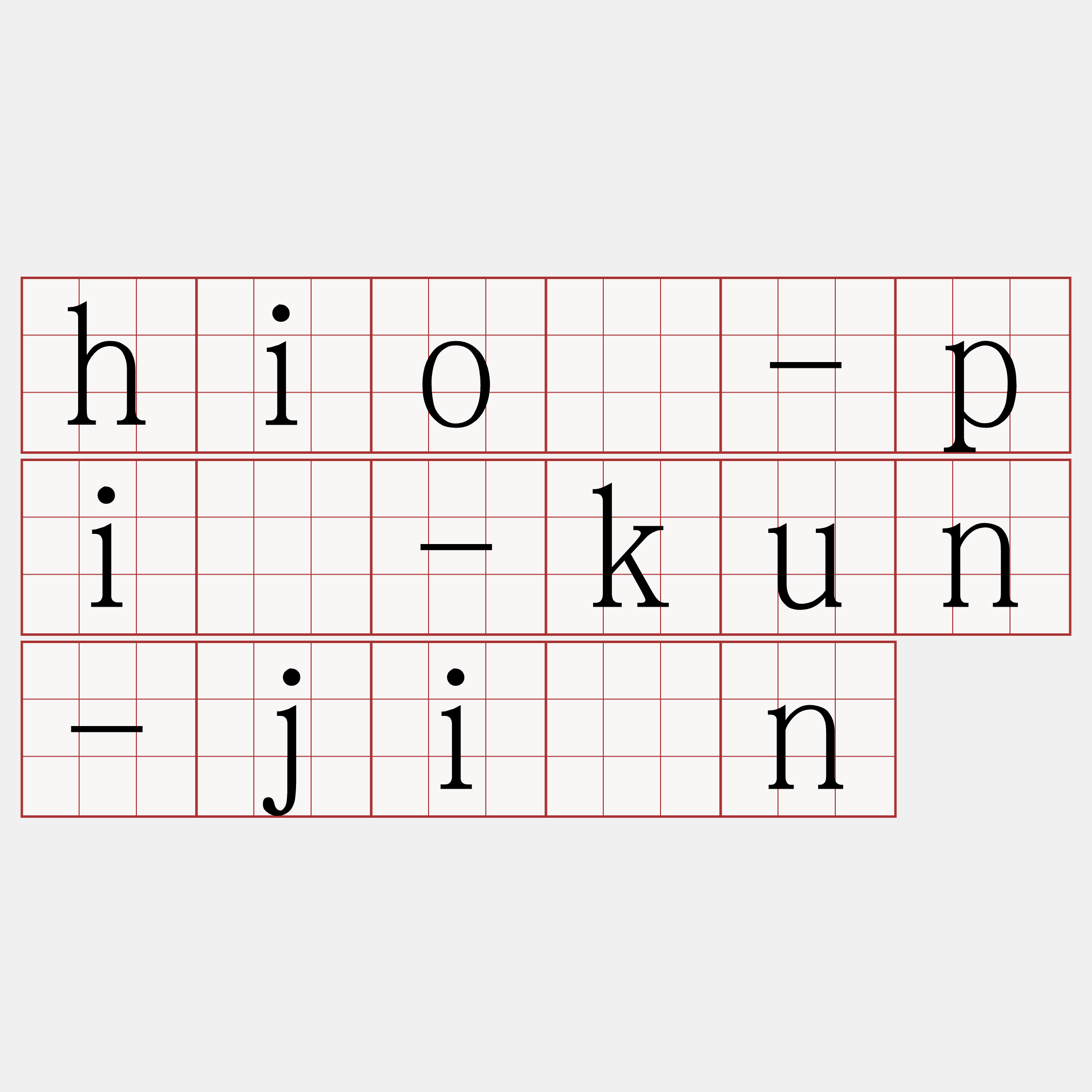 hiō-pī-kun-jîn