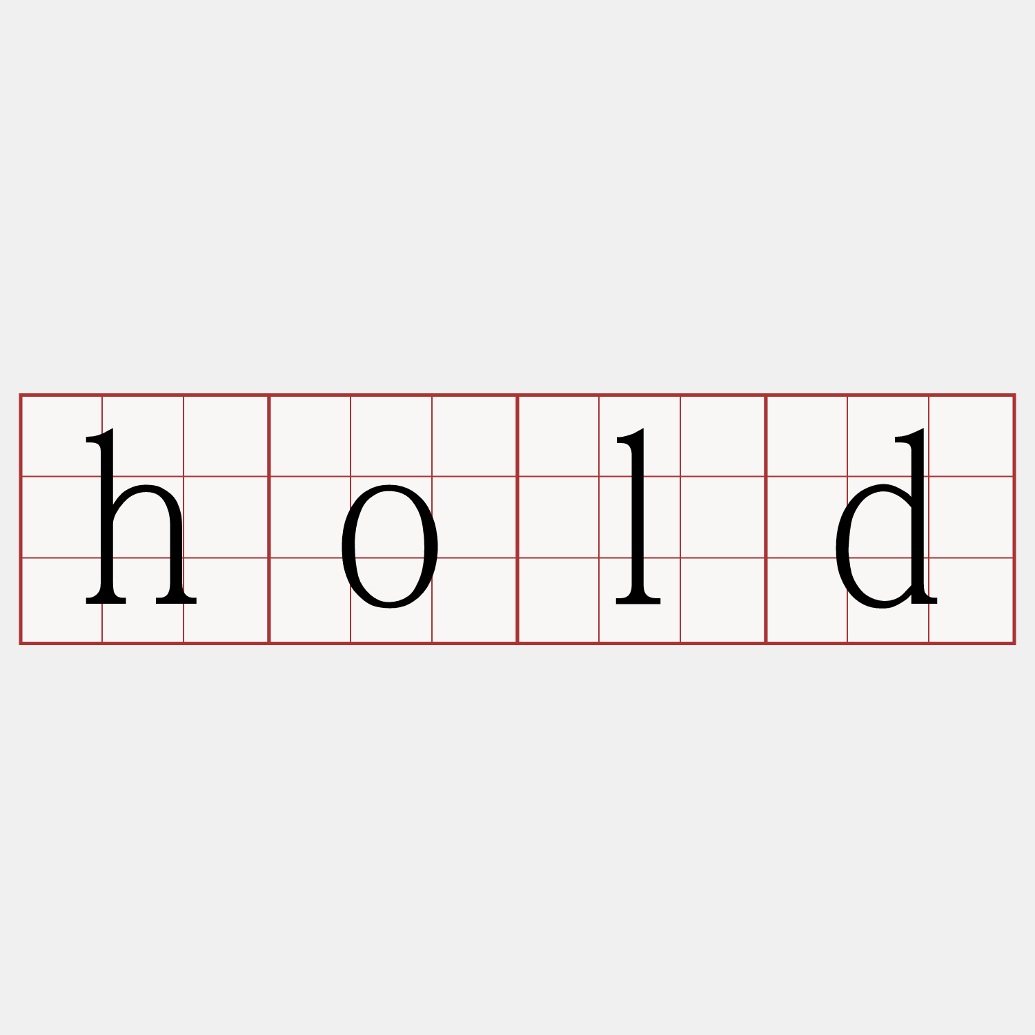 hold