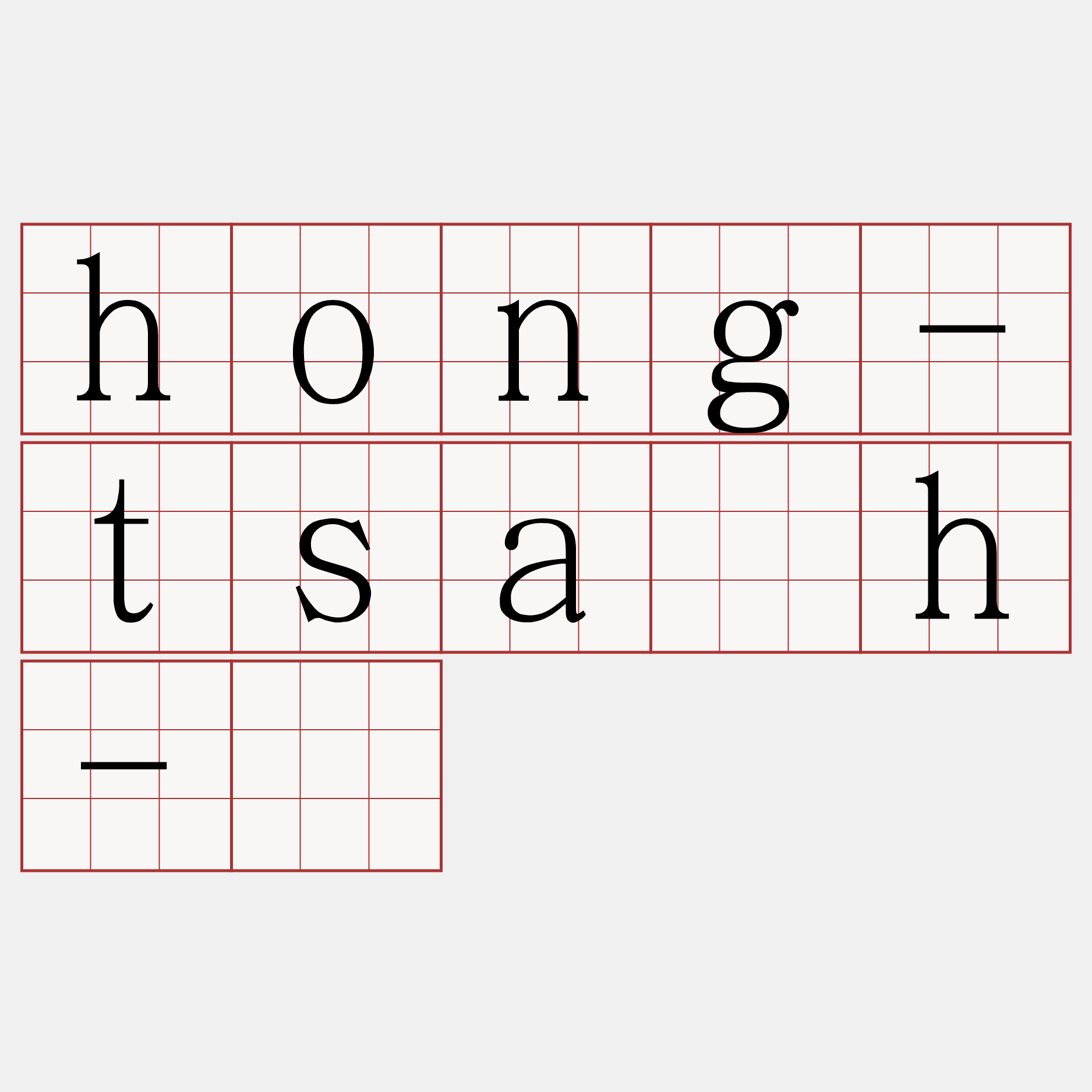 hong-tsa̍h-á