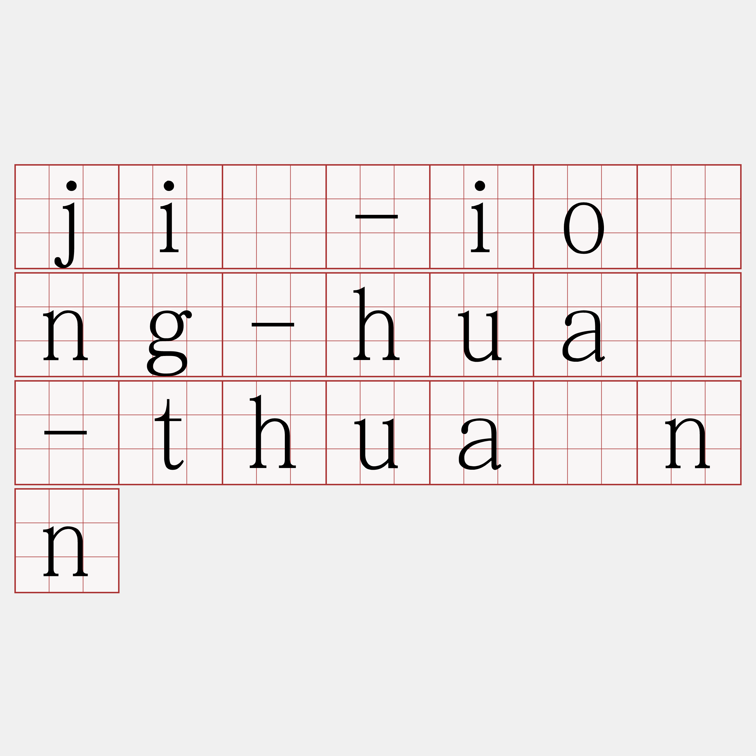 jī-iông-huà-thuànn