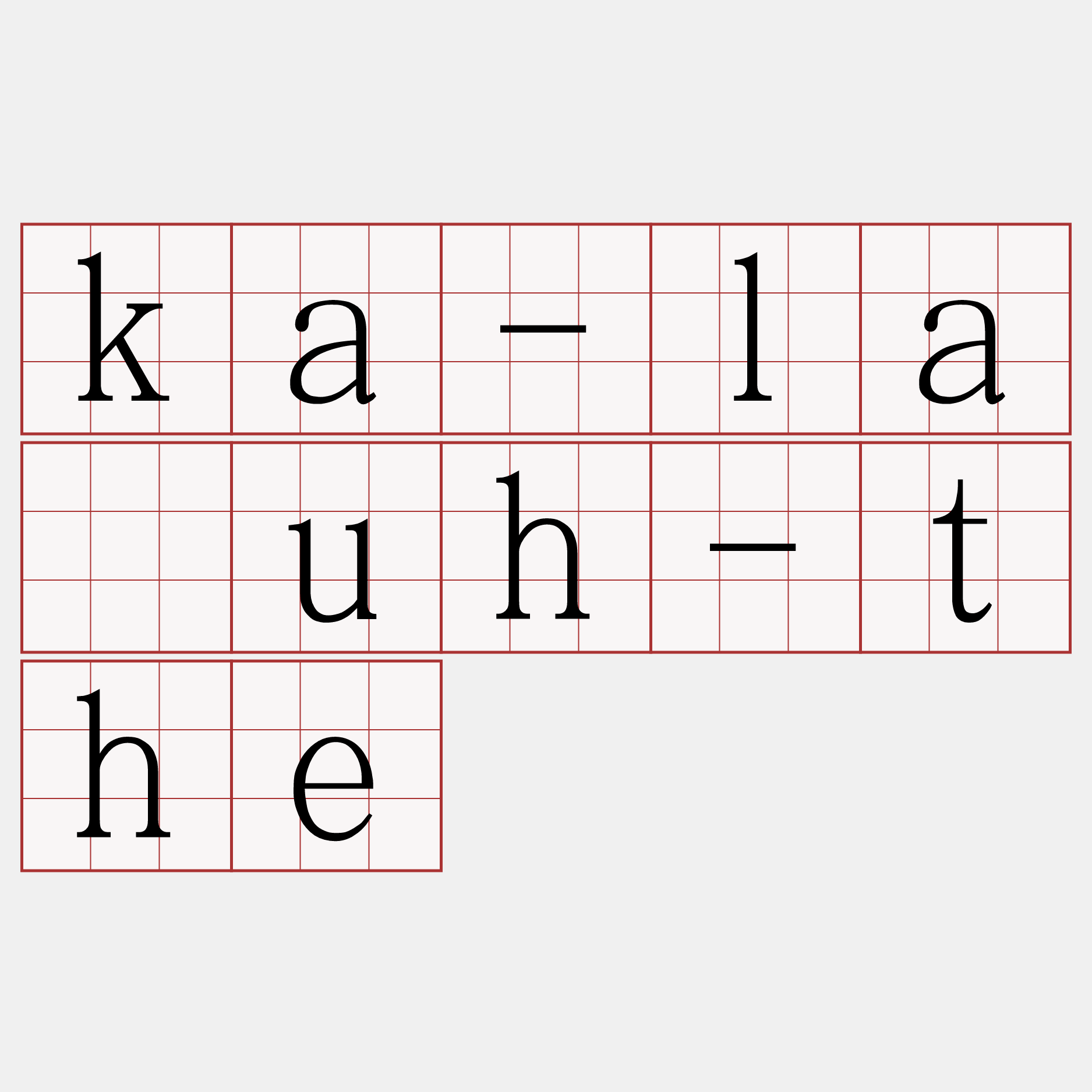 ka-la̍uh-the
