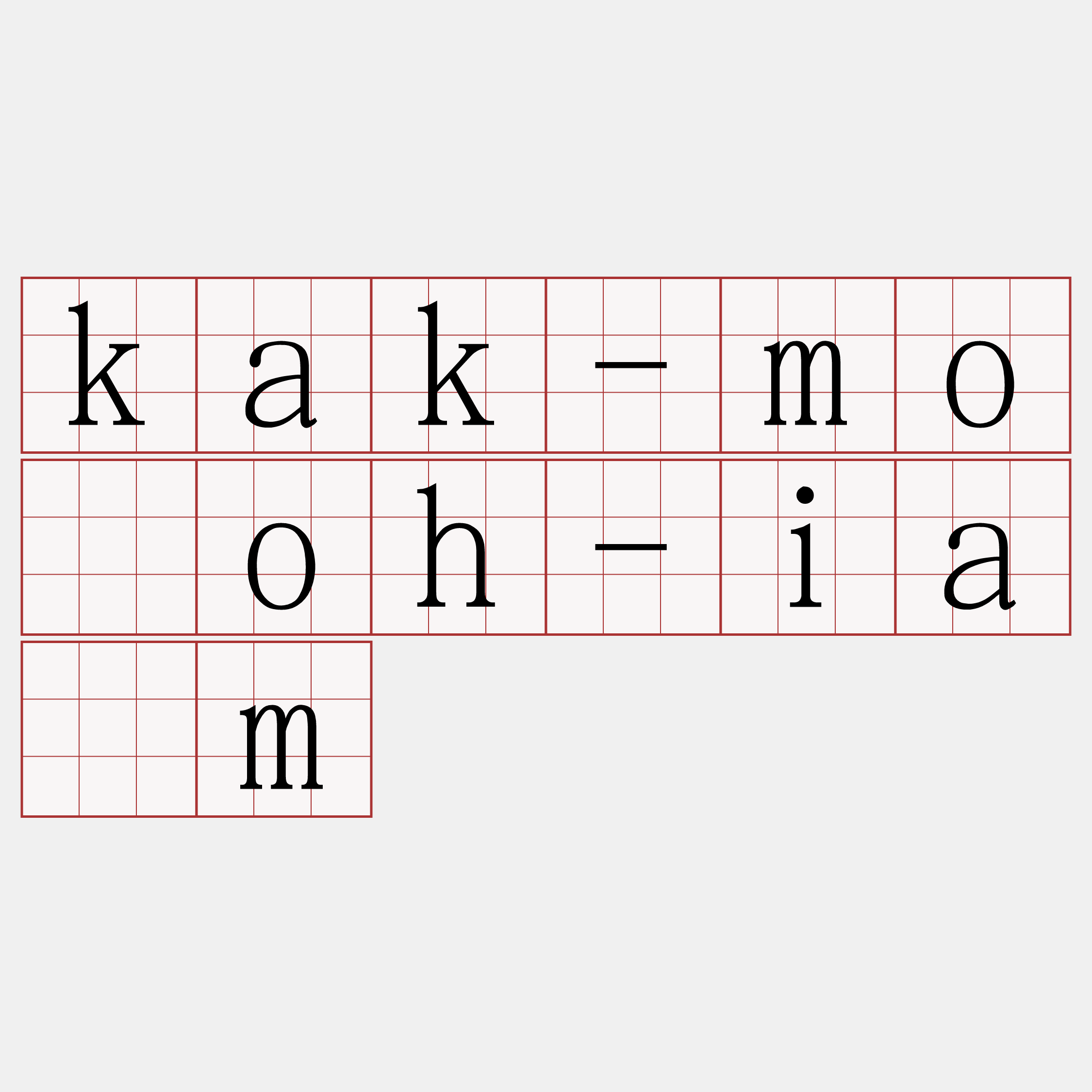 kak-mo̍oh-iām