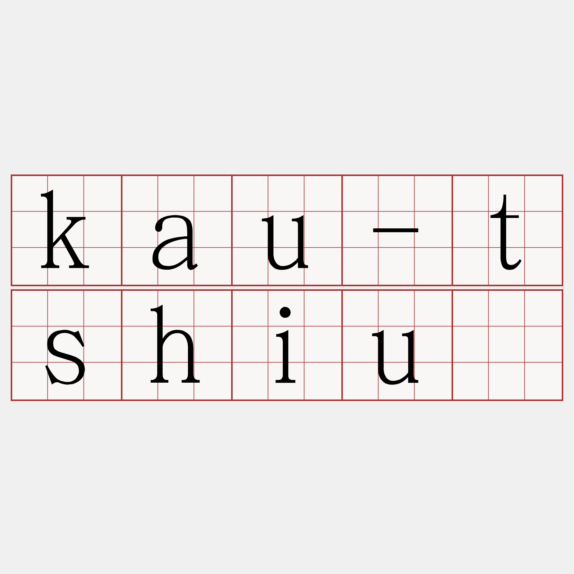 kau-tshiú