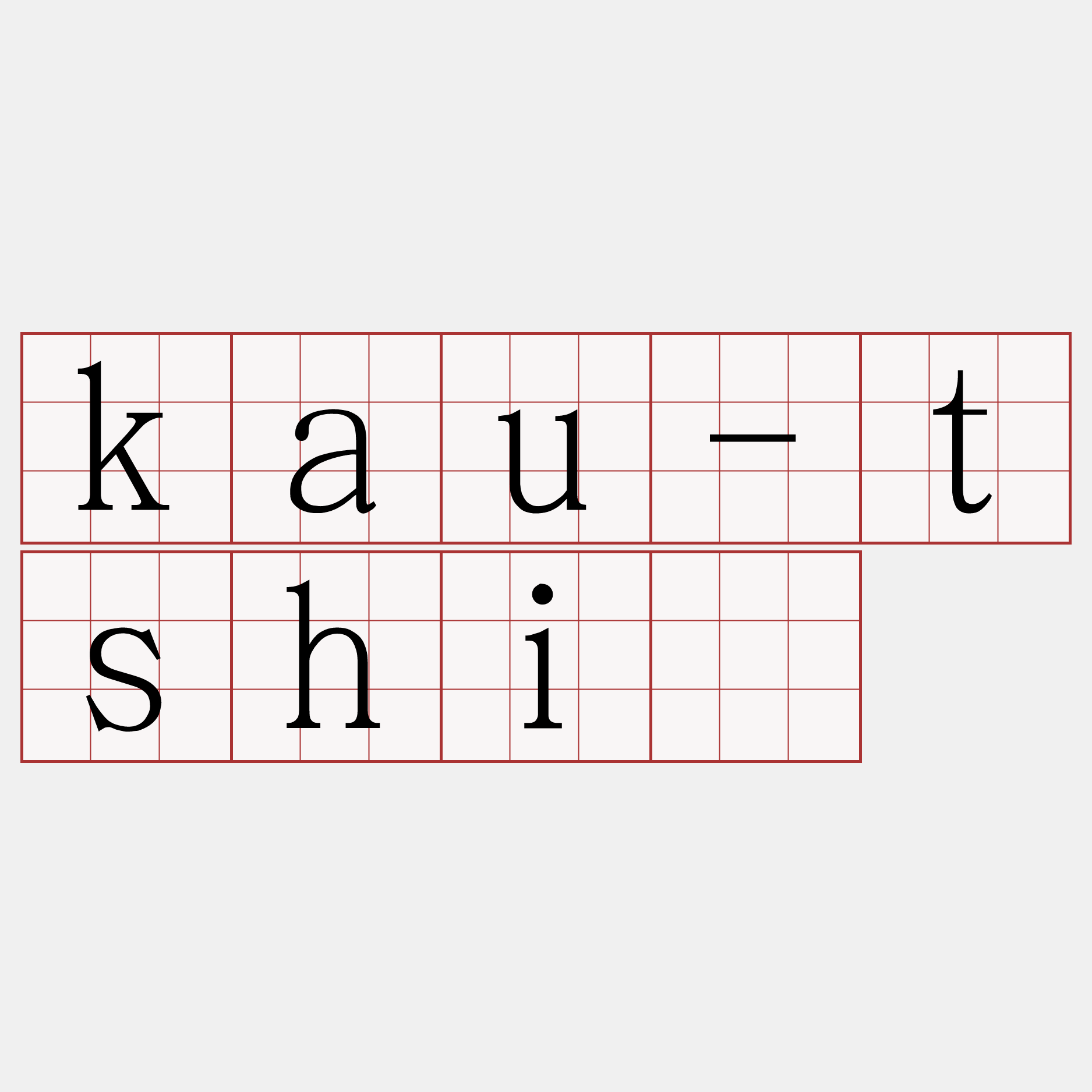 kau-tshiú