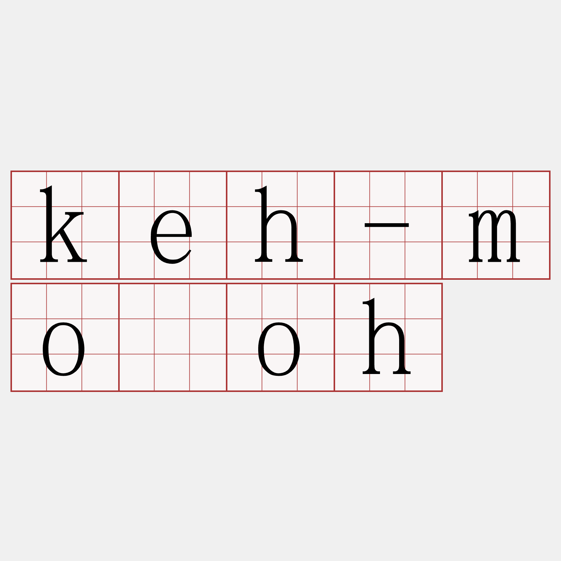 keh-mo̍oh