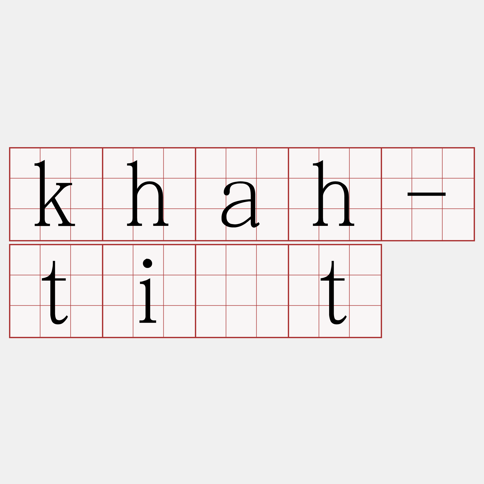 khah-ti̍t