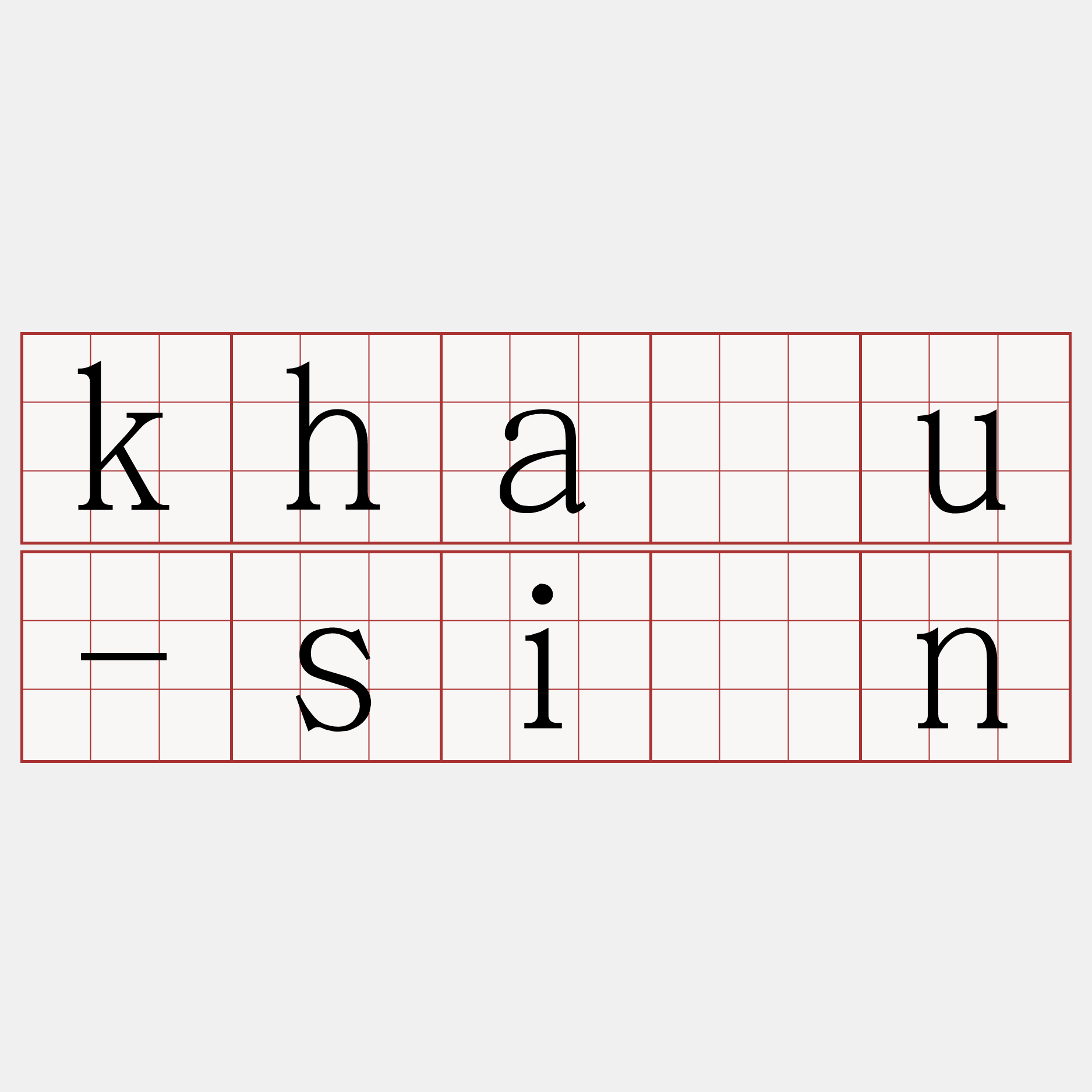 kháu-sìn