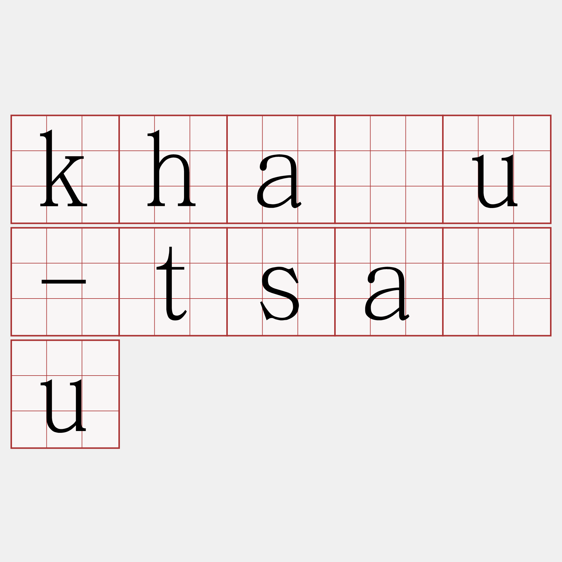 kháu-tsàu