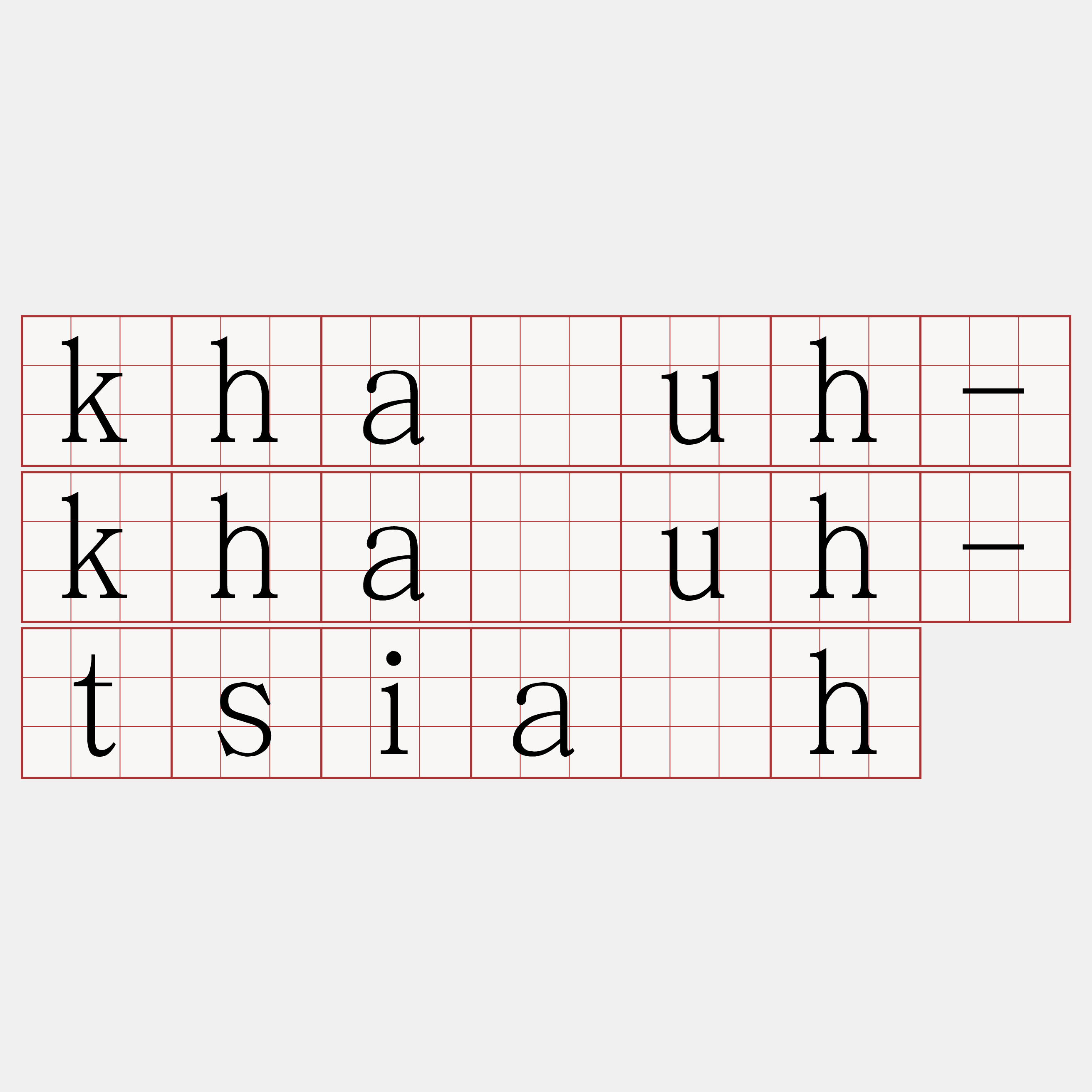 kha̍uh-kha̍uh-tsia̍h