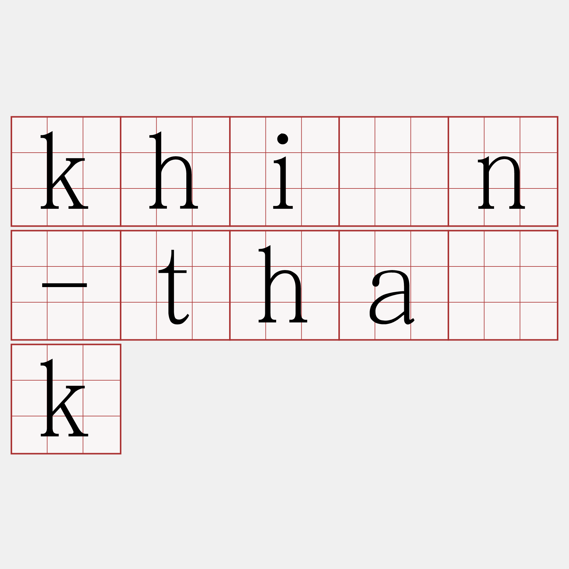 khîn-tha̍k