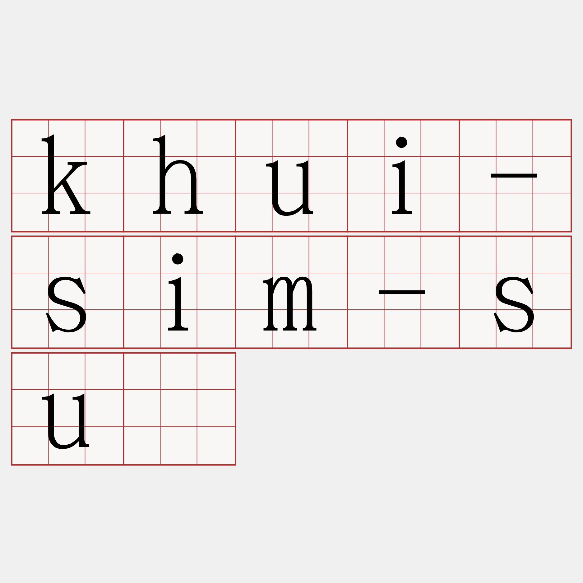 khui-sim-sū