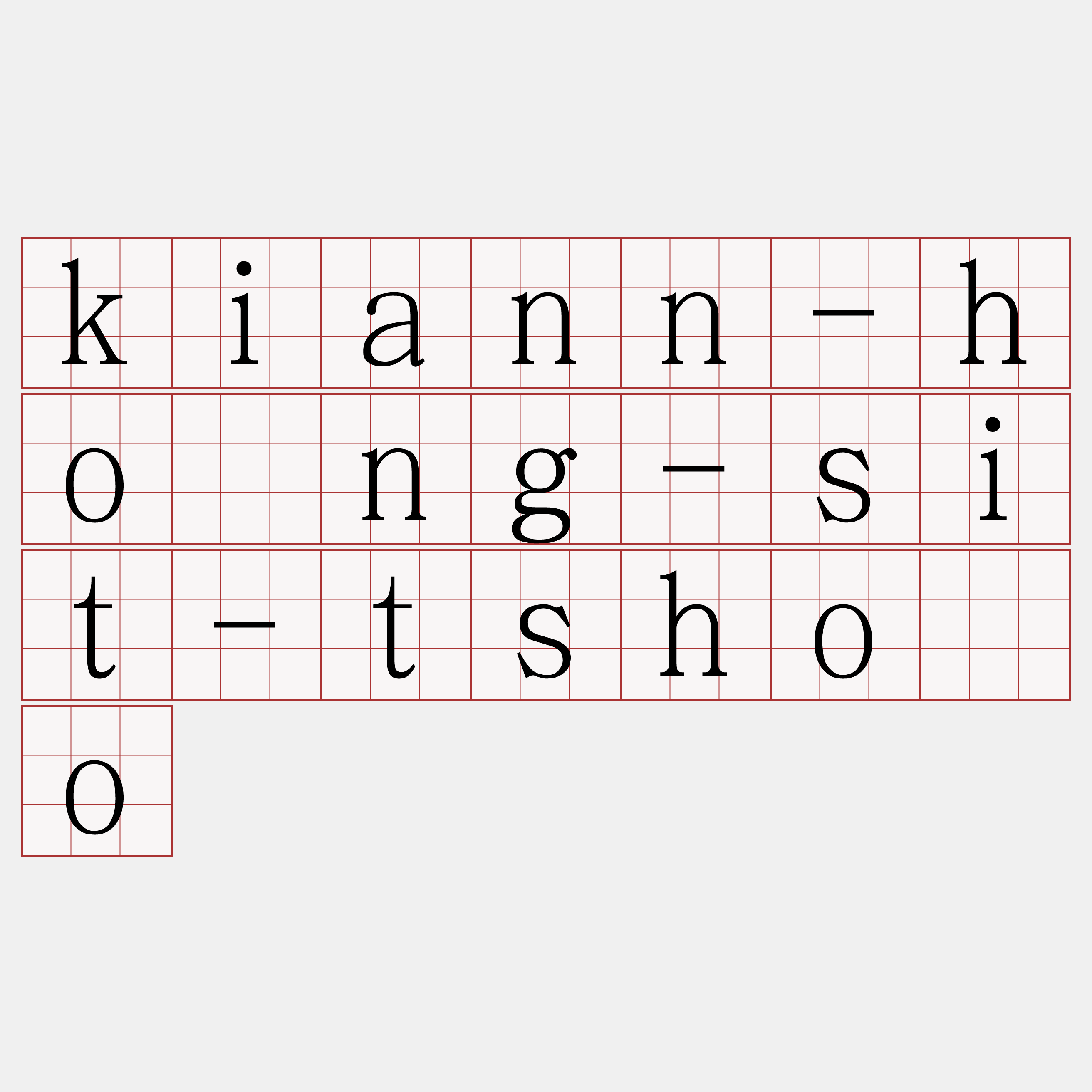 kiann-hông-sit-tshòo