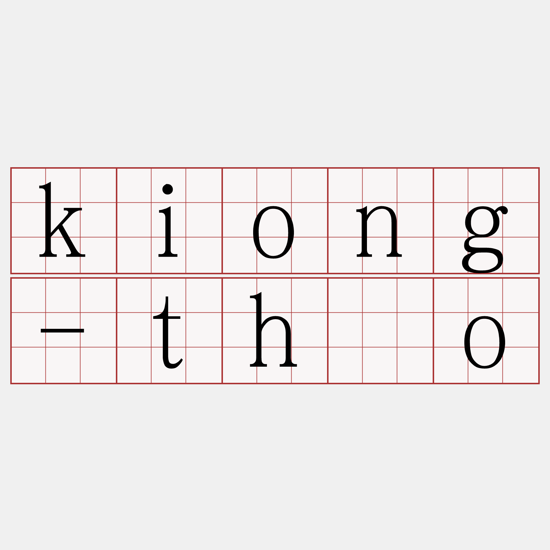 kiong-thóo