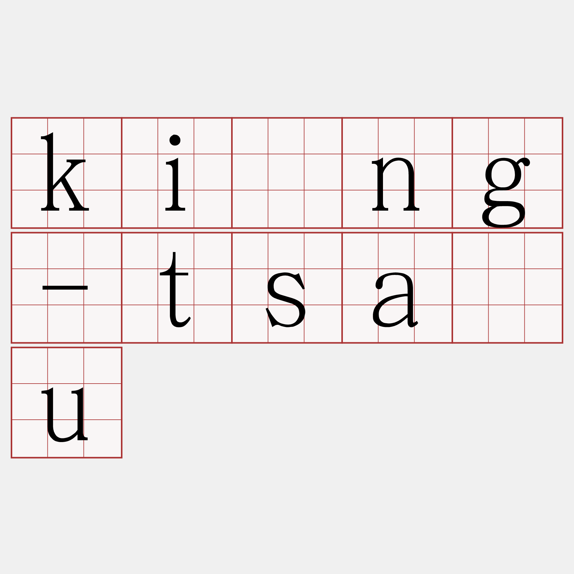 kīng-tsáu