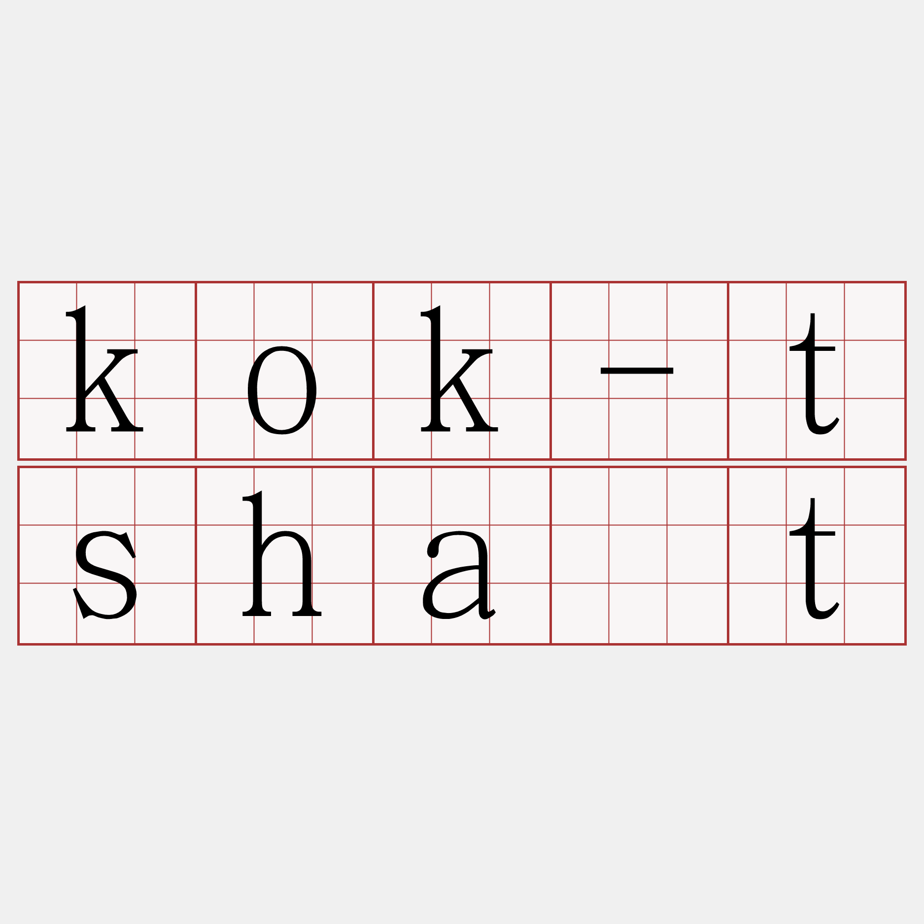 kok-tsha̍t