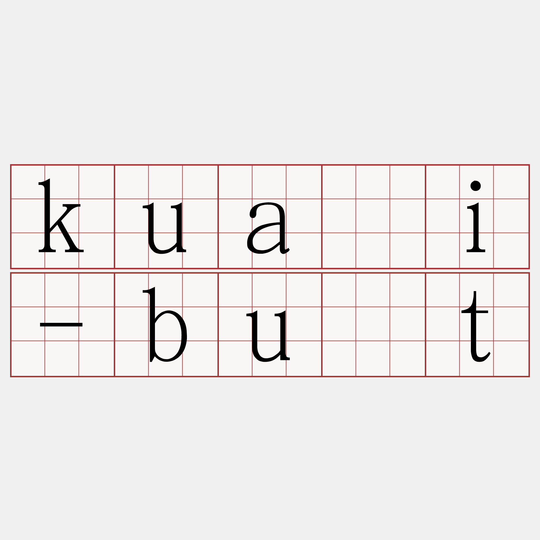 kuài-bu̍t