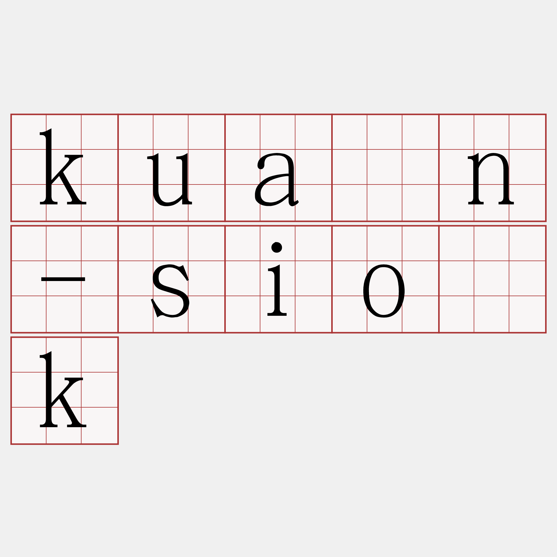 kuàn-sio̍k