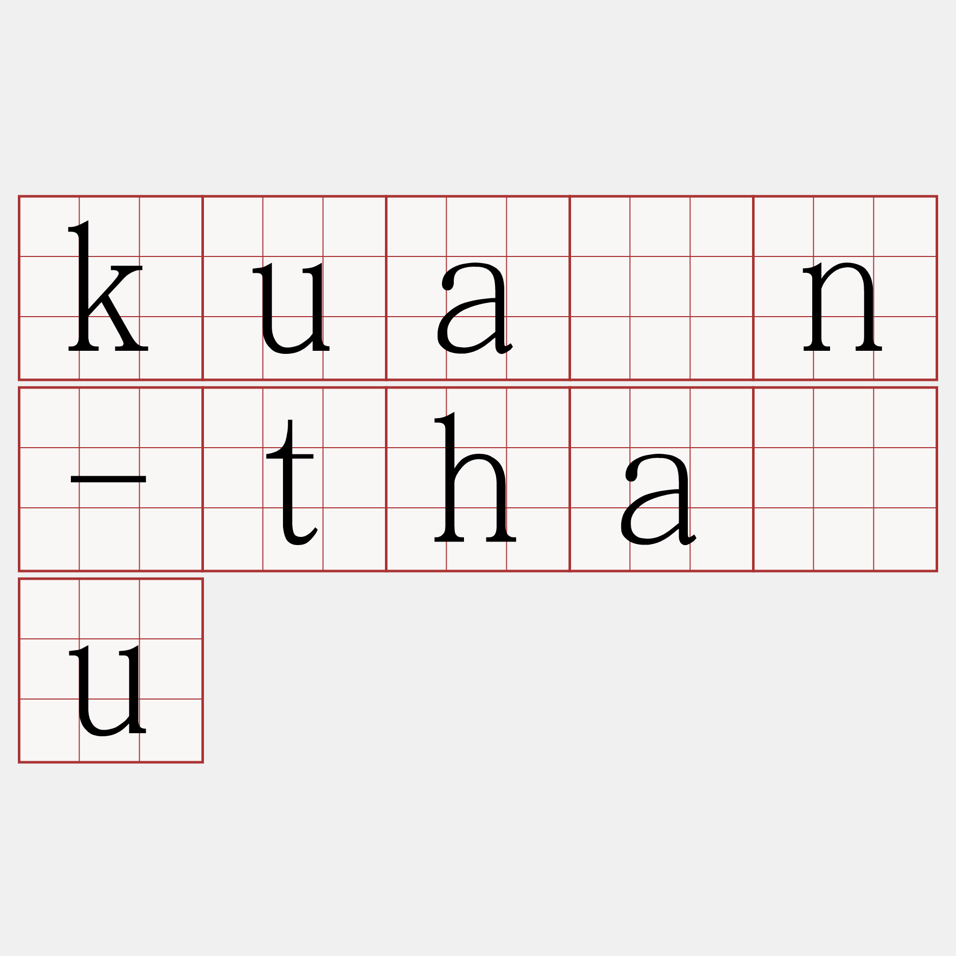 kuàn-thâu