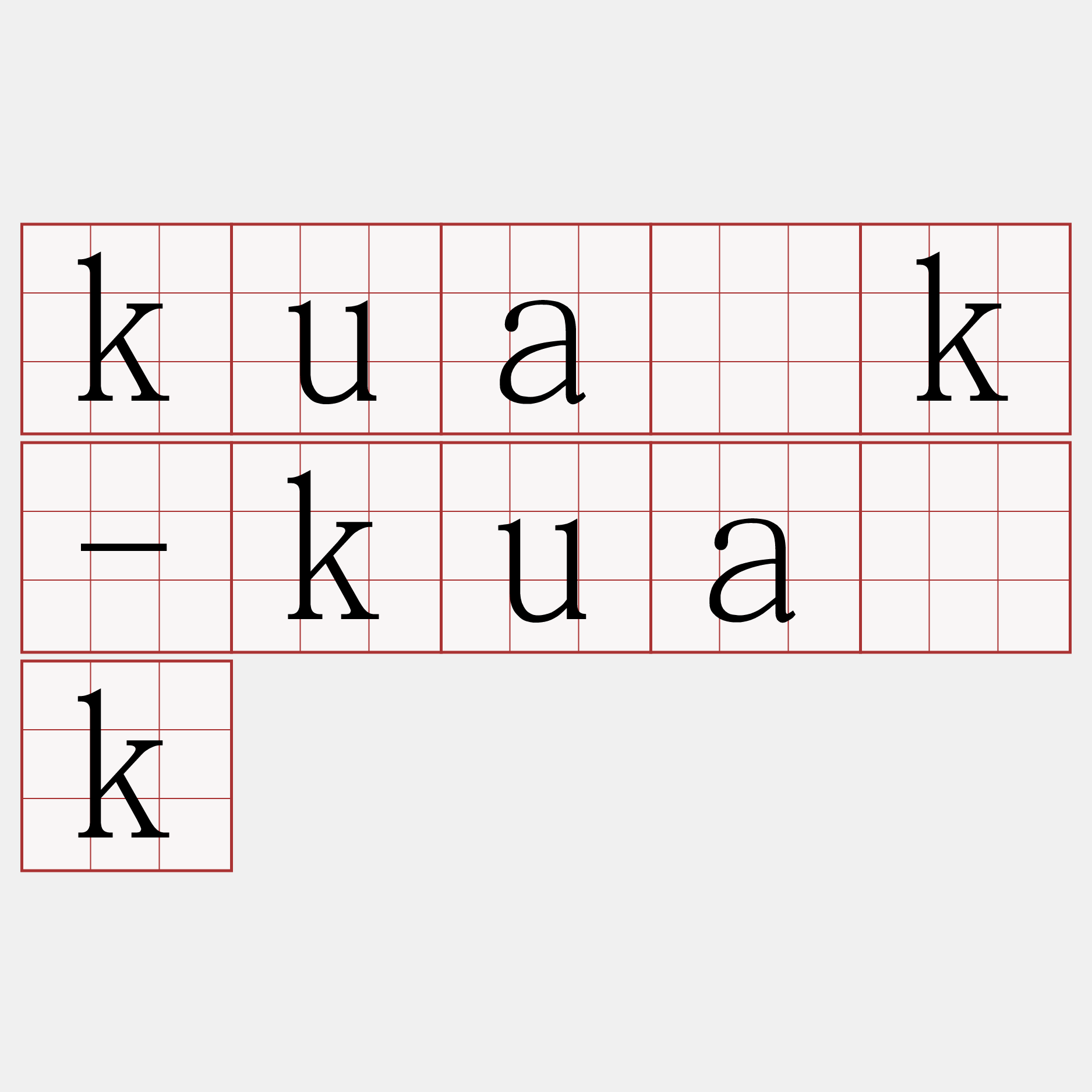 kua̍k-kua̍k
