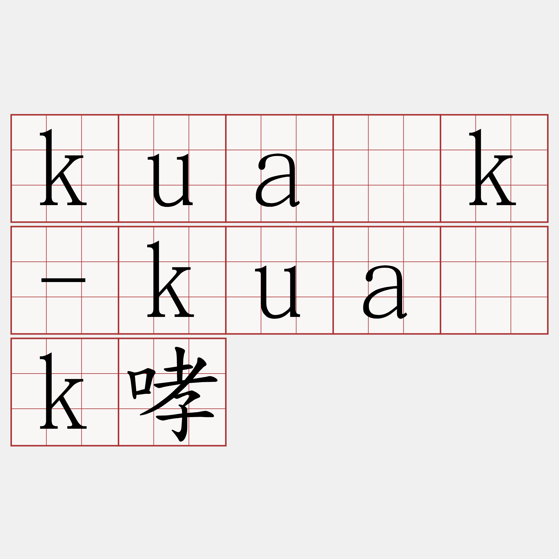 kua̍k-kua̍k哮