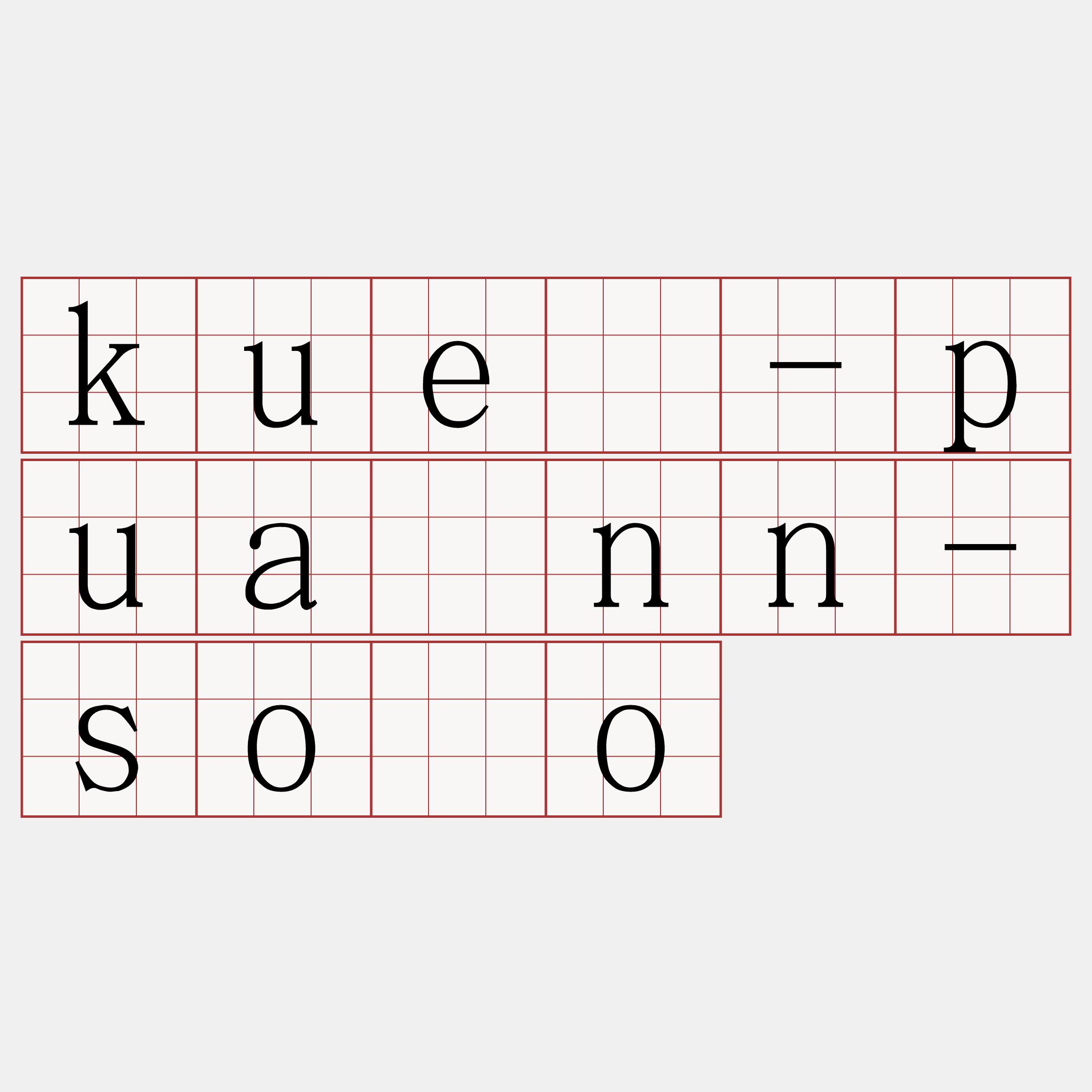 kuè-puànn-sòo