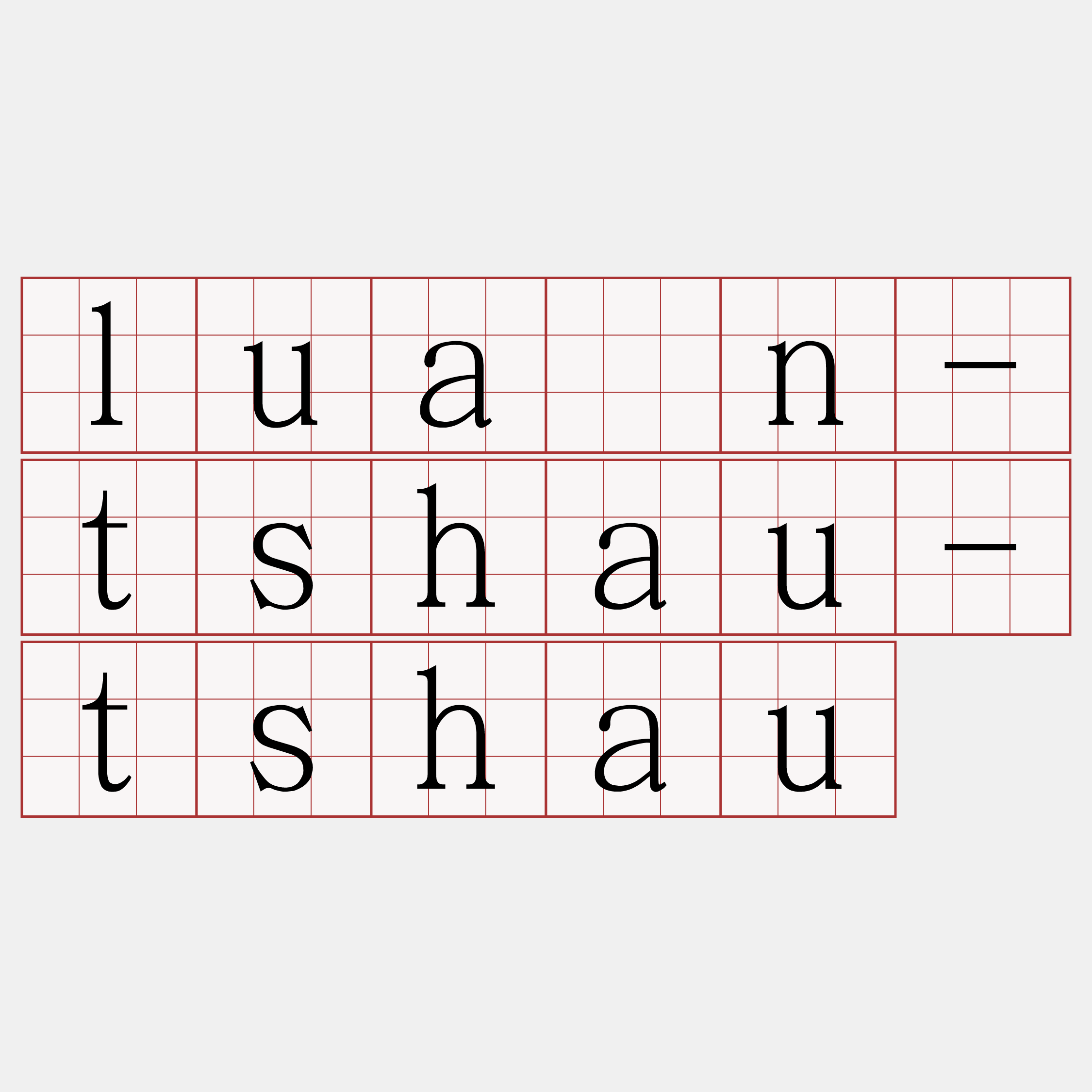 luān-tshau-tshau