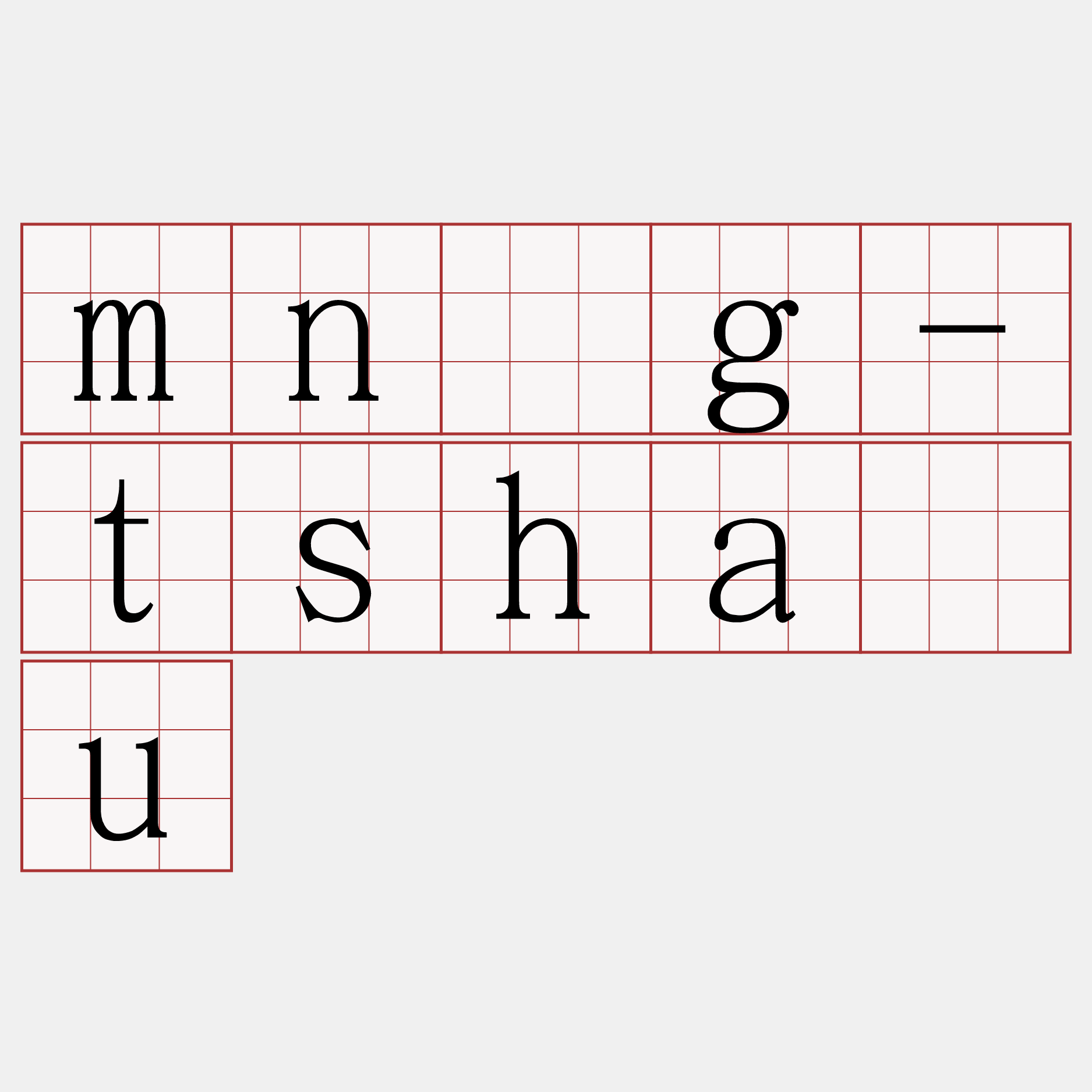 mn̂g-tsháu