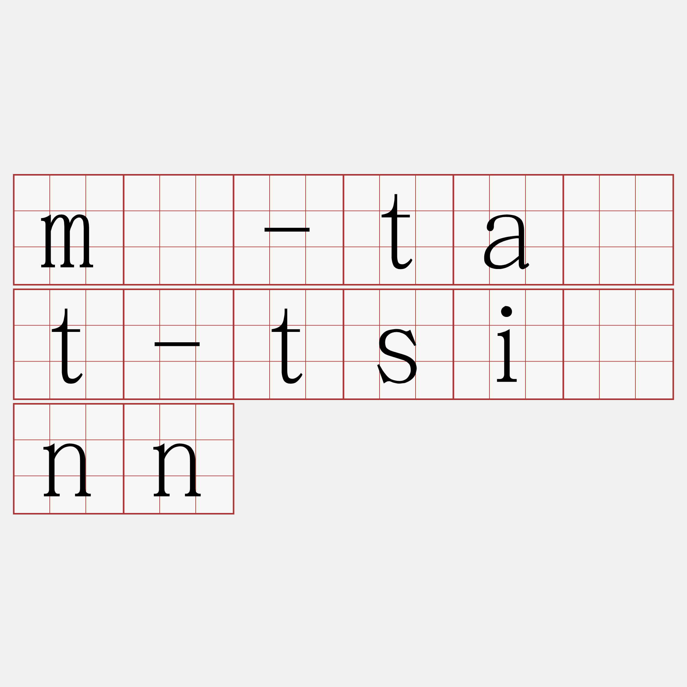 m̄-ta̍t-tsînn
