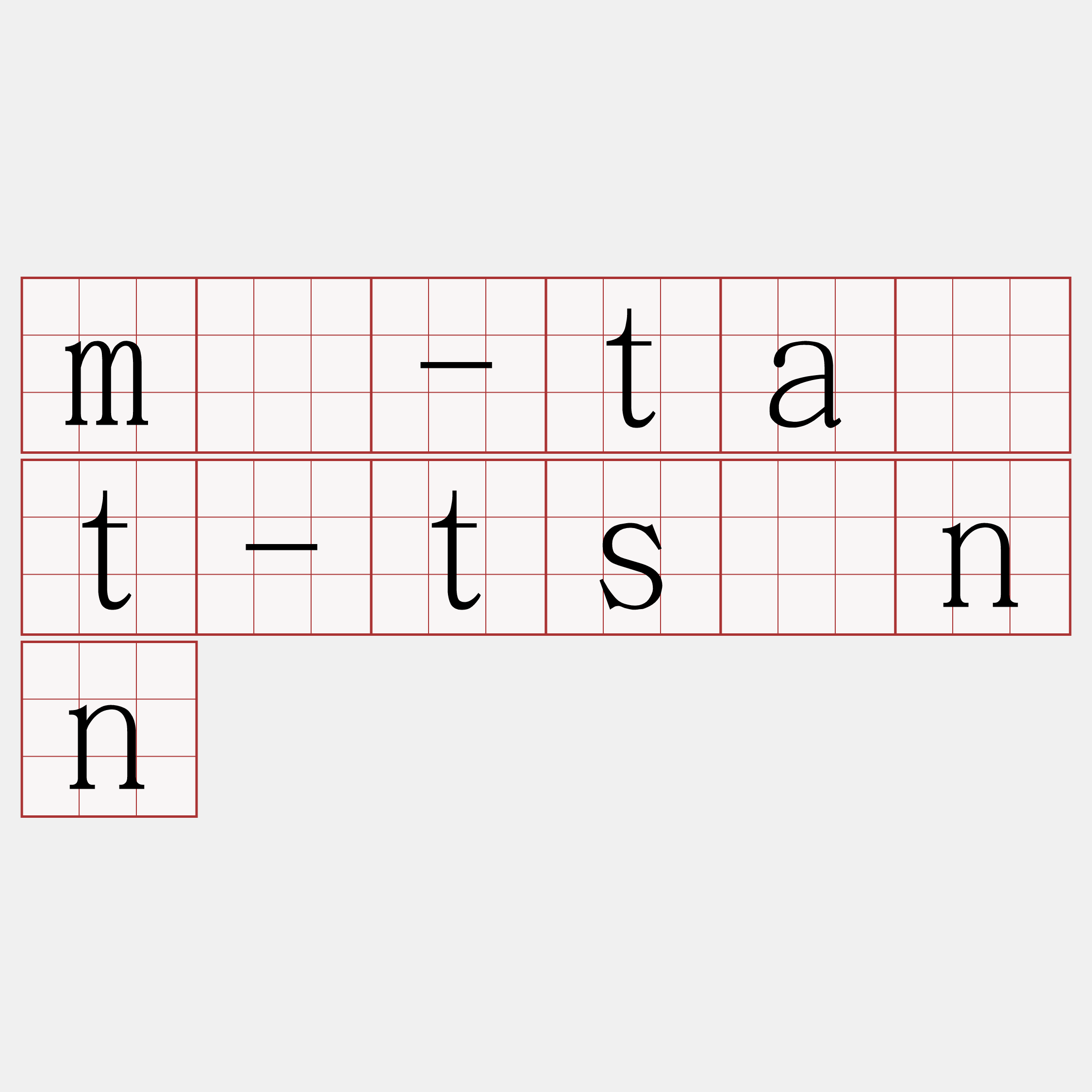 m̄-ta̍t-tsînn