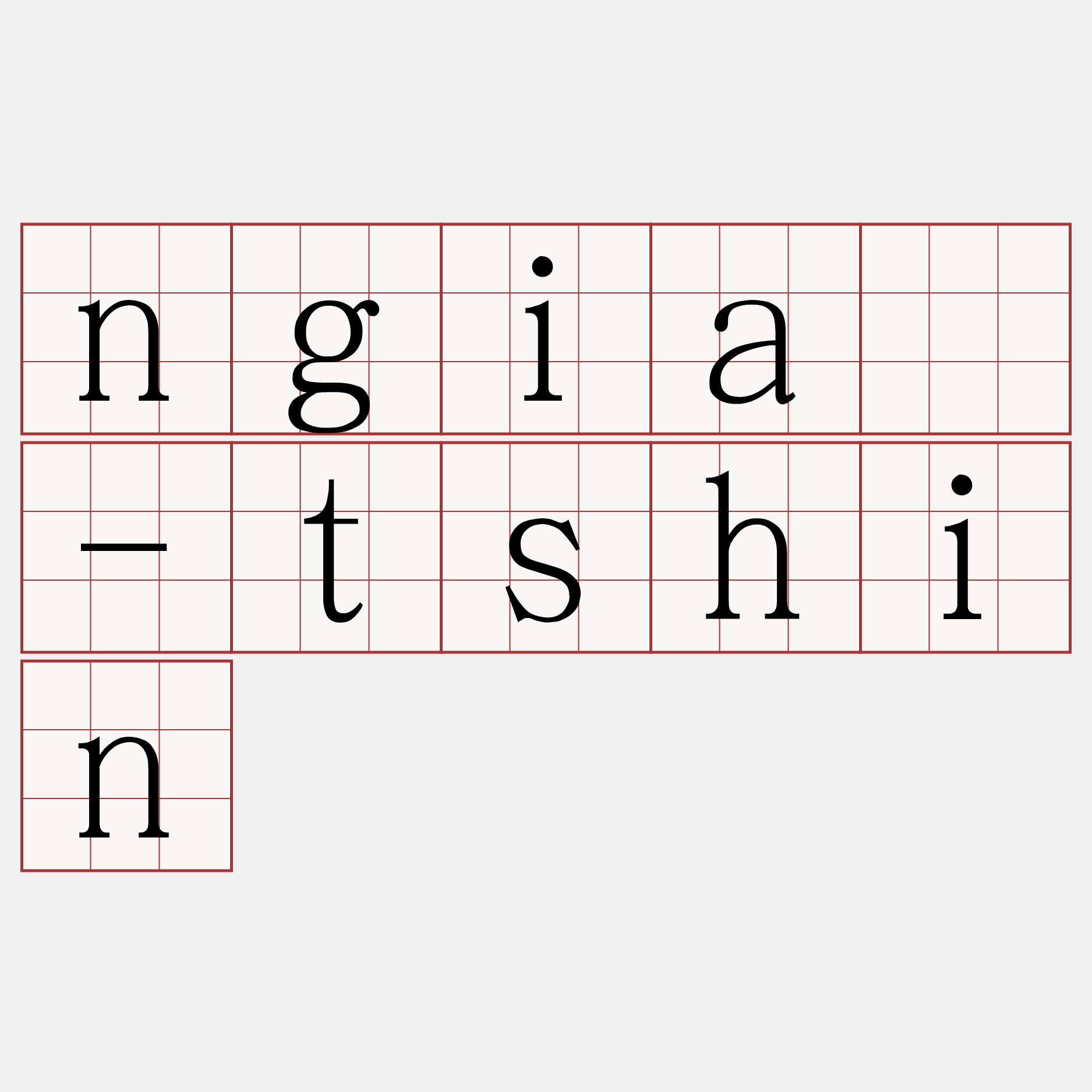 ngiâ-tshin
