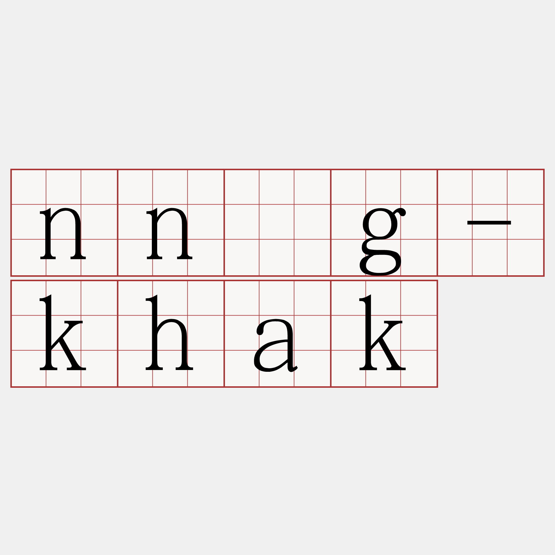 nn̄g-khak
