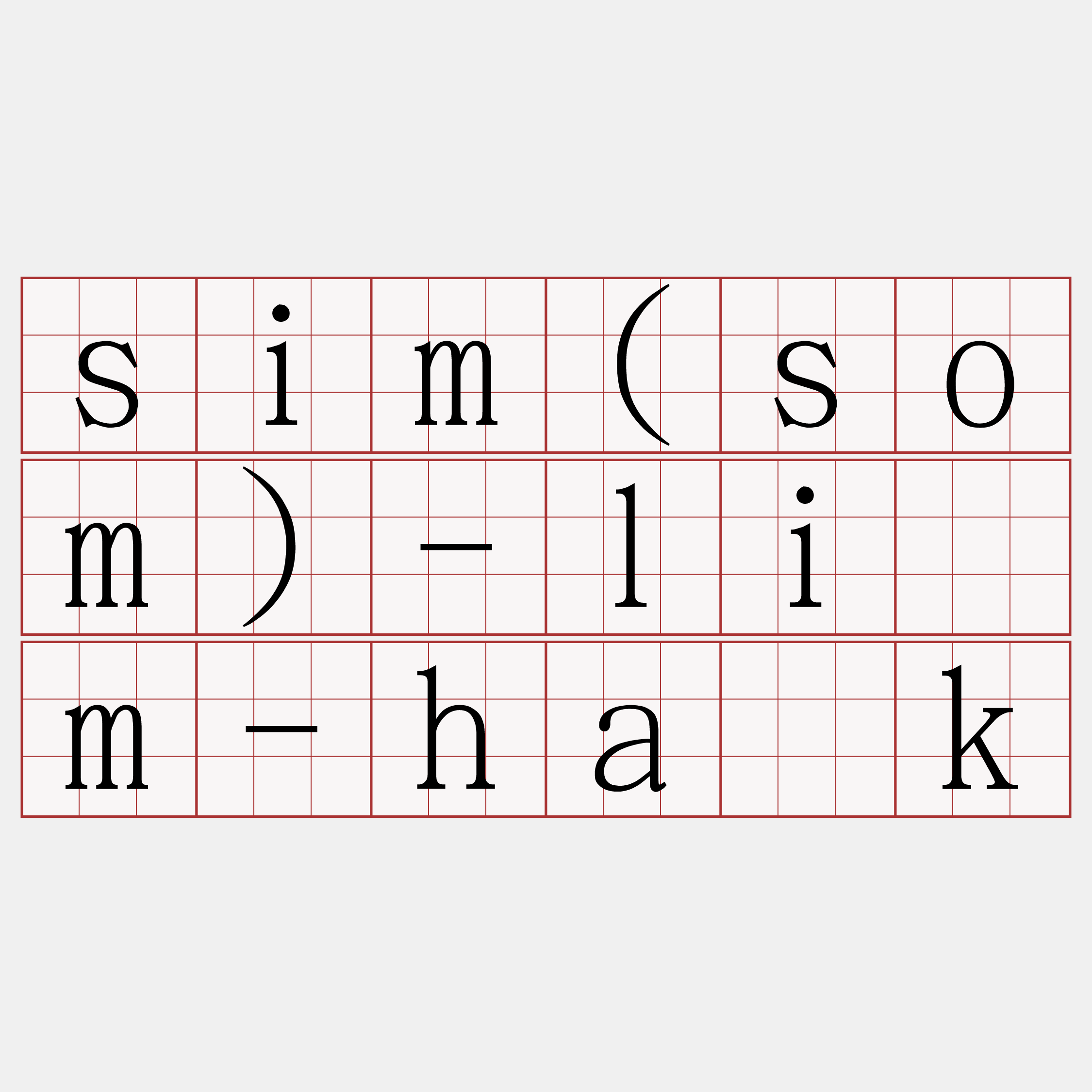 sim(som)-lîm-ha̍k