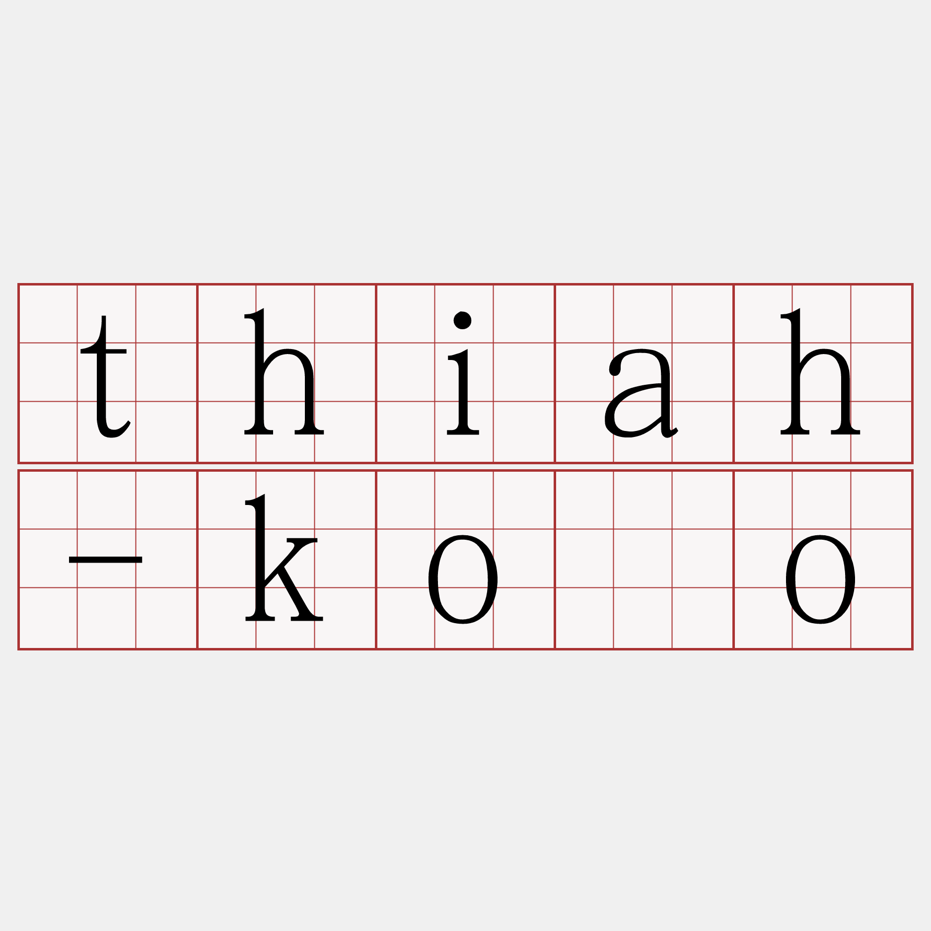 thiah-kóo