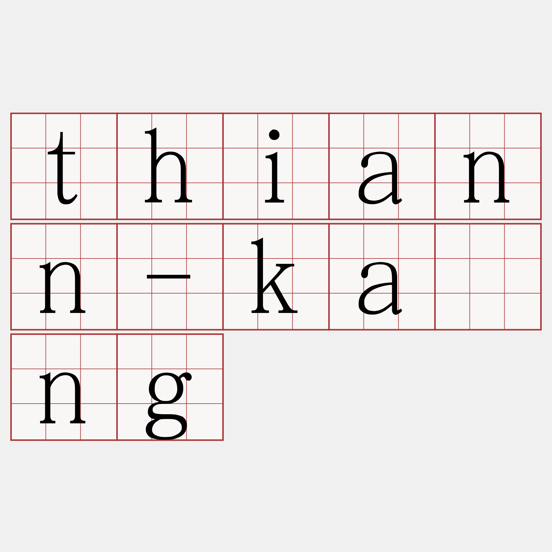 thiann-káng