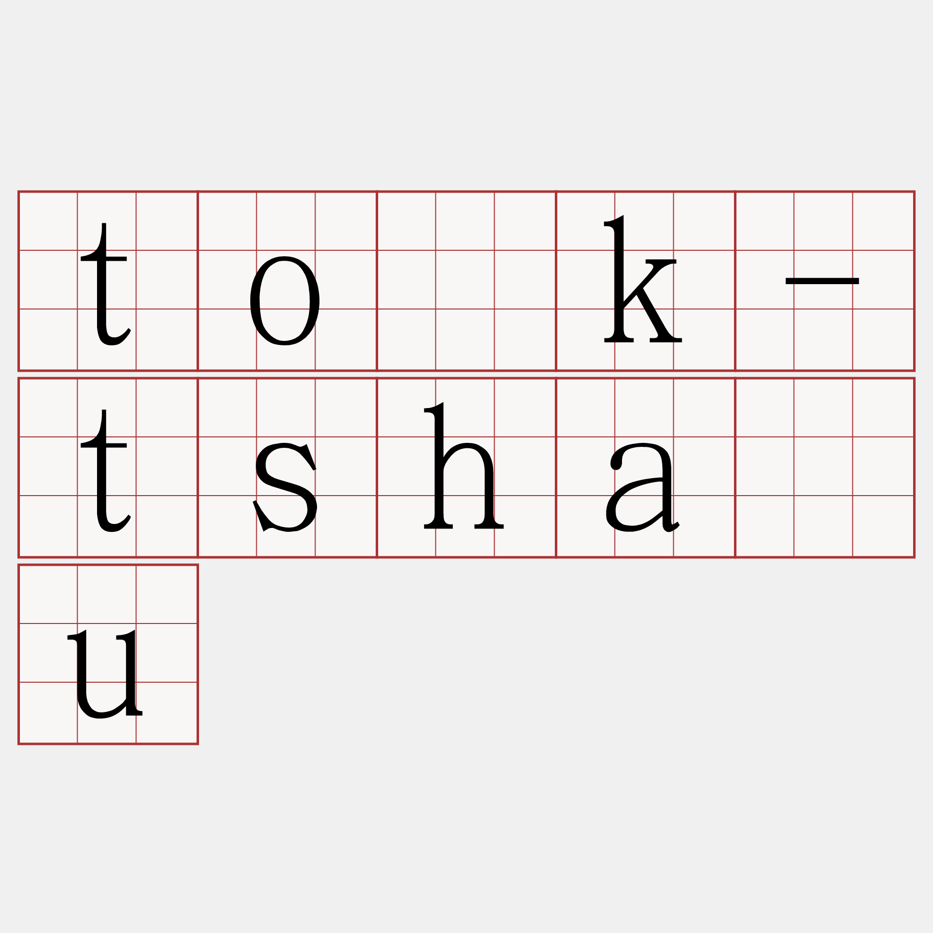 to̍k-tsháu