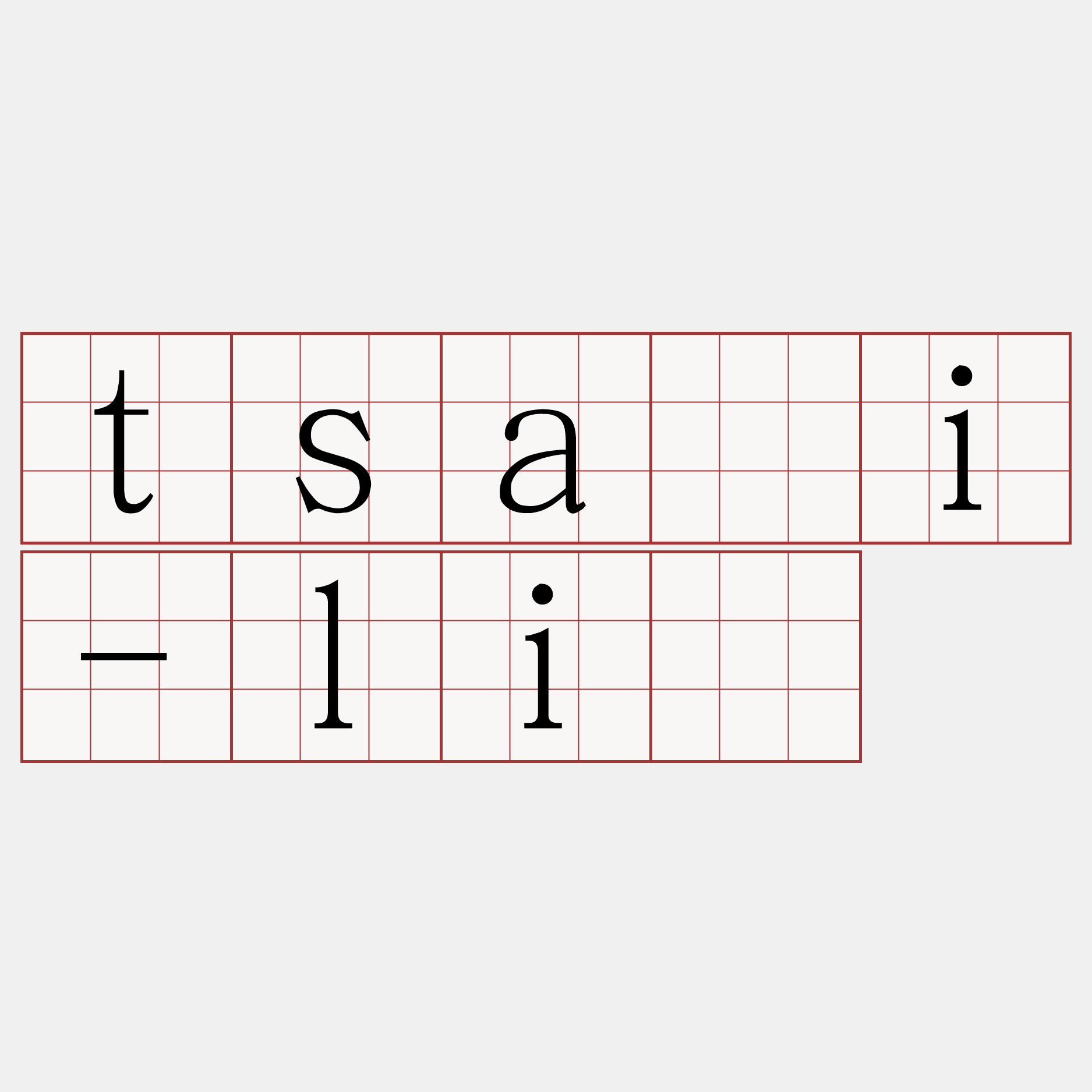 tsâi-lí