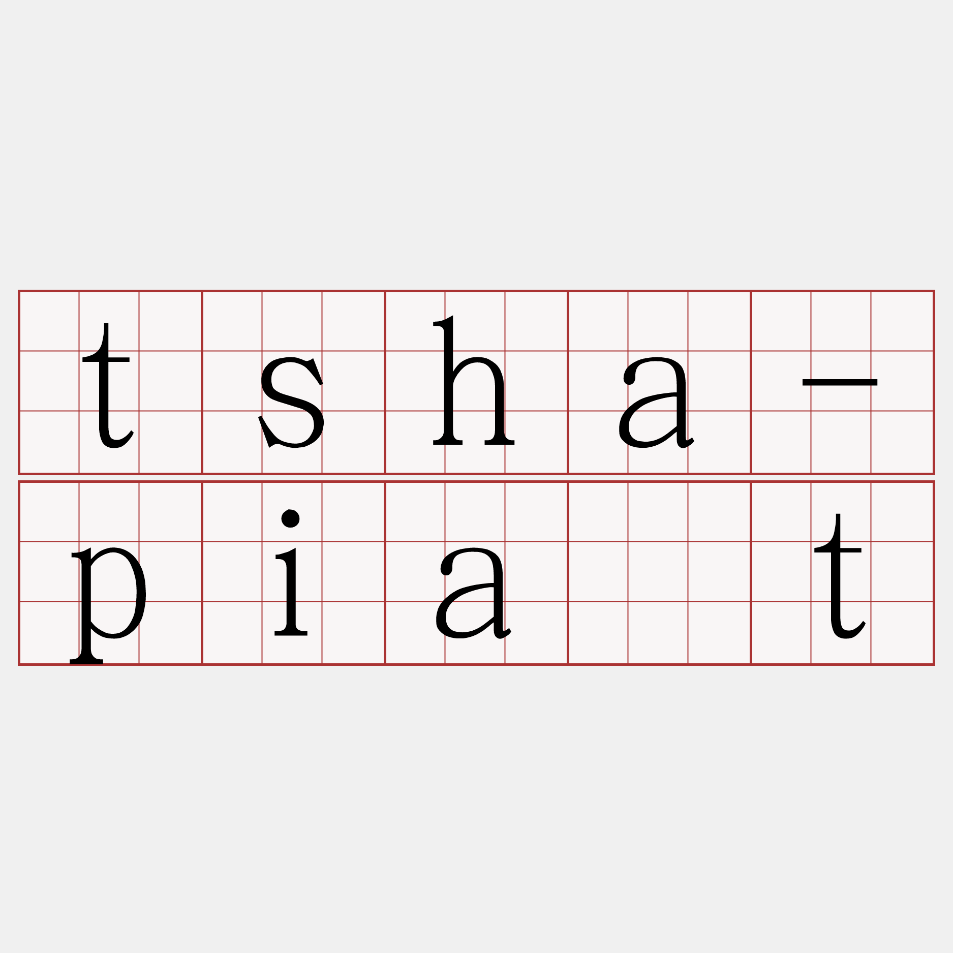 tsha-pia̍t