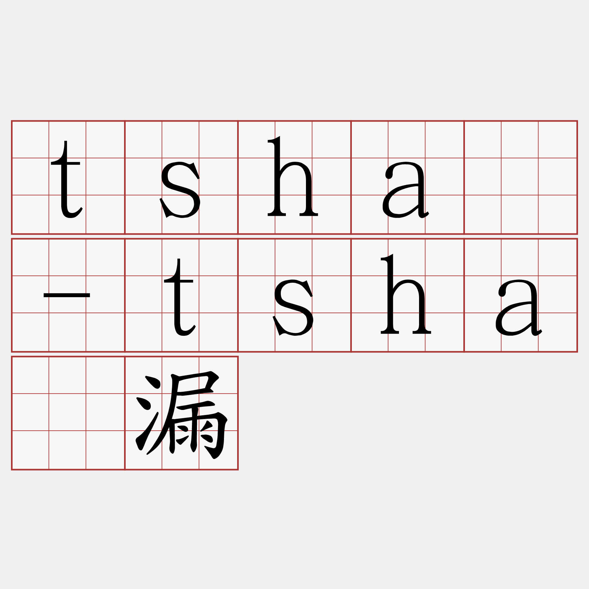 tshà-tshà漏