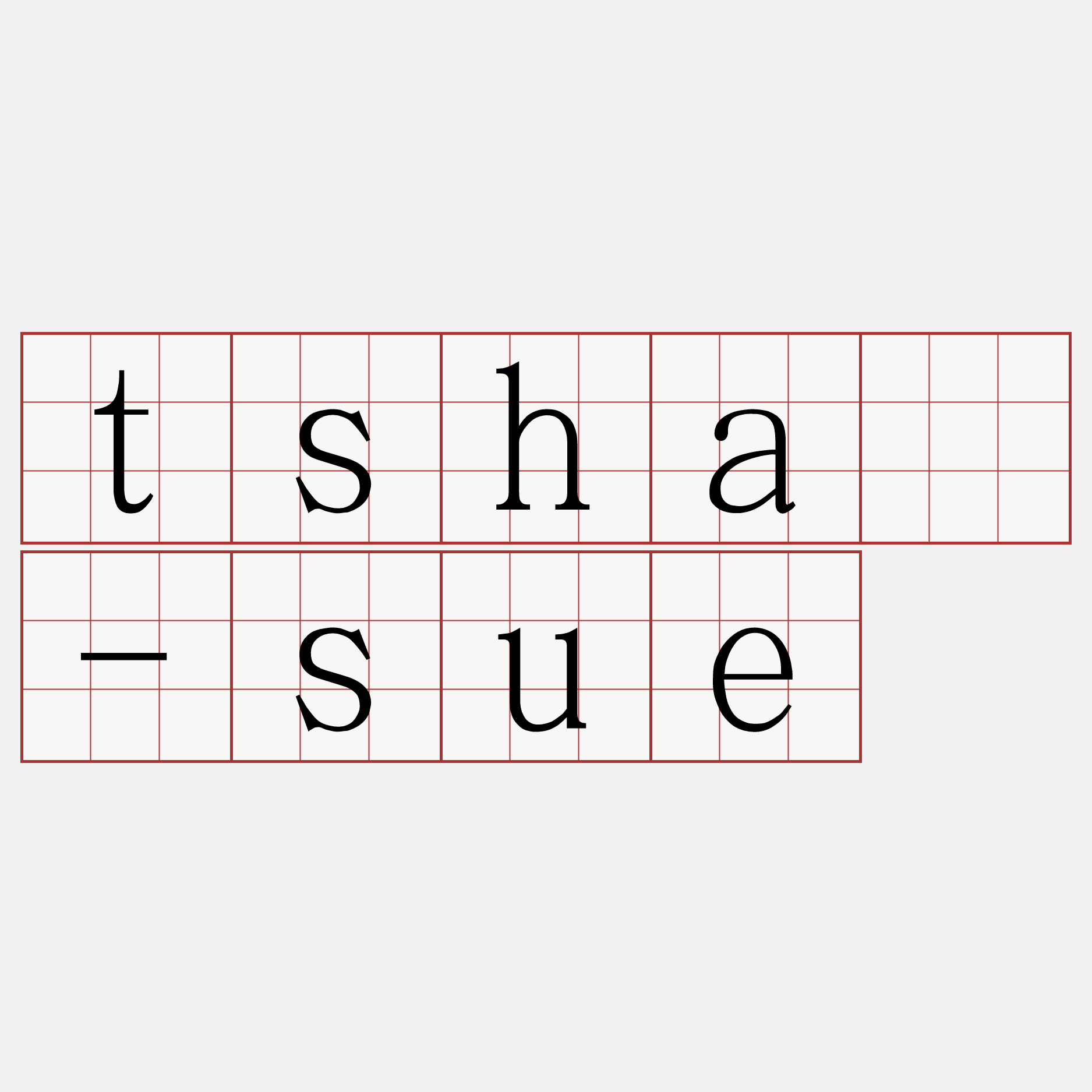 tshá-sue