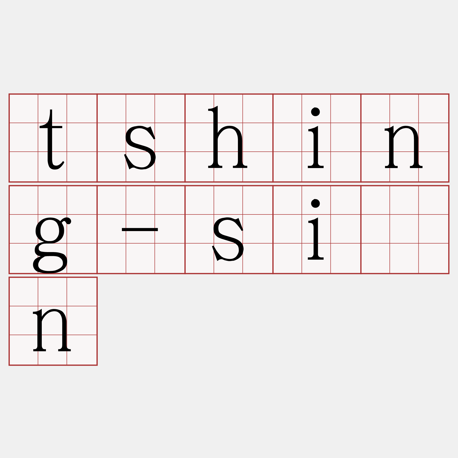 tshing-sîn