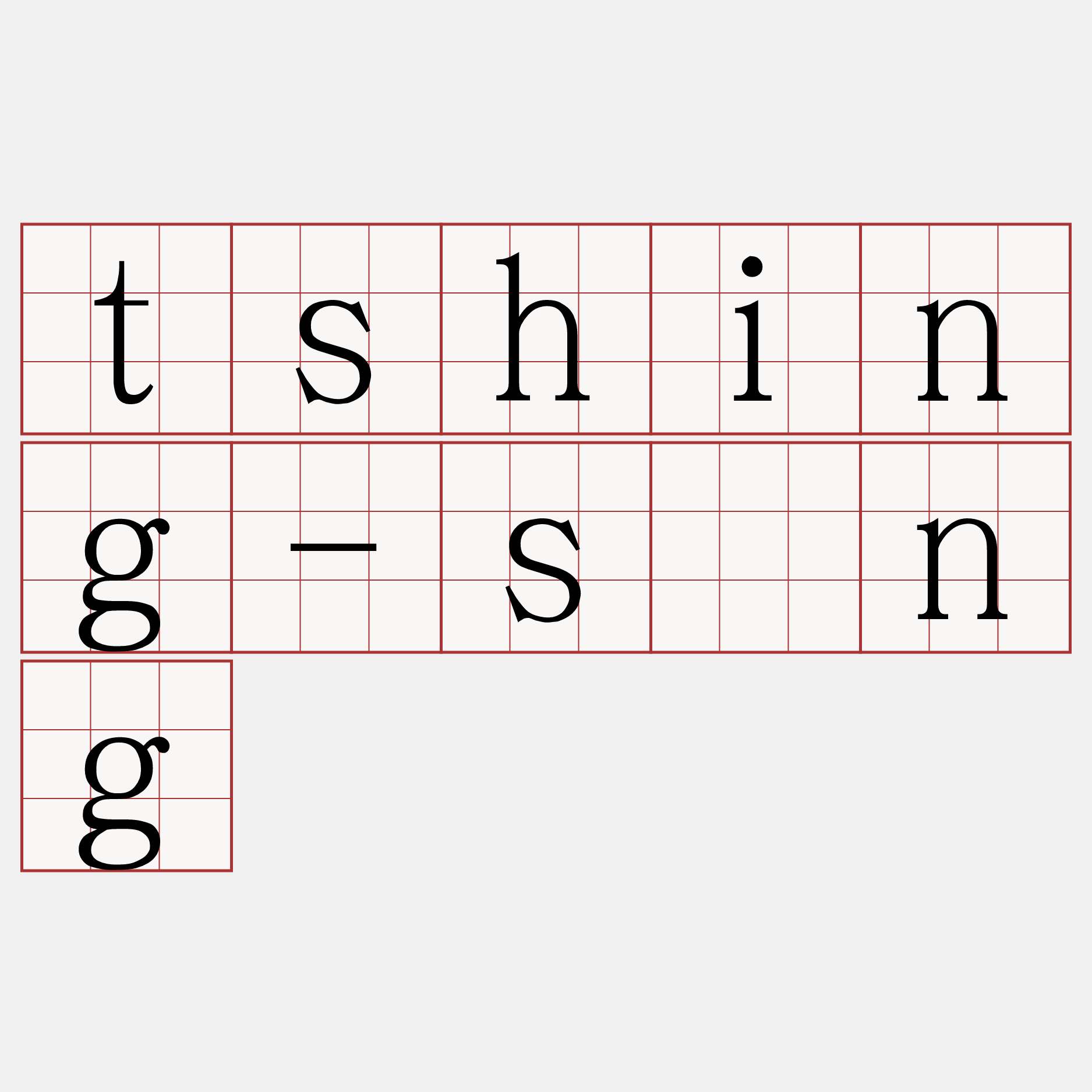 tshing-sóng