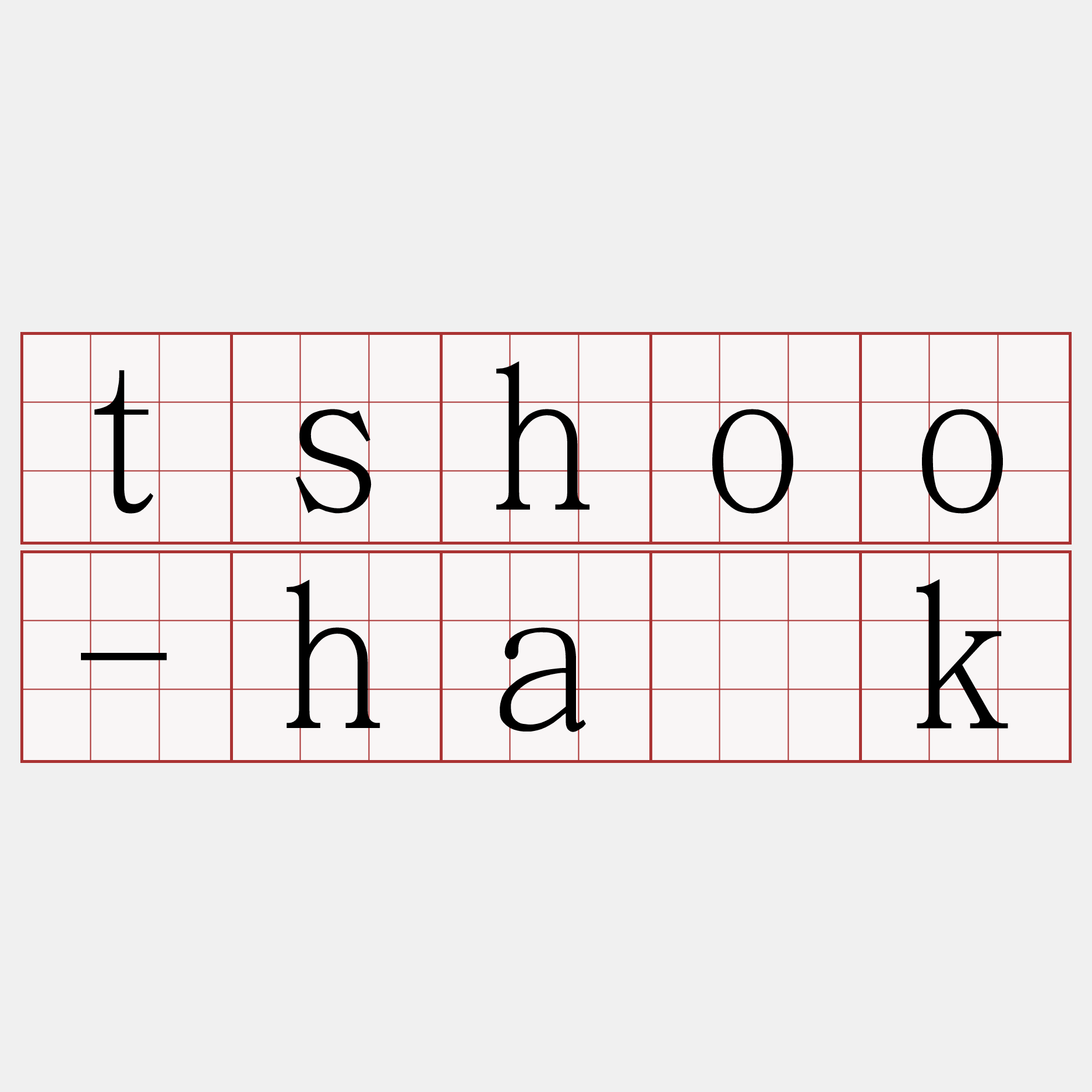 tshoo-ha̍k