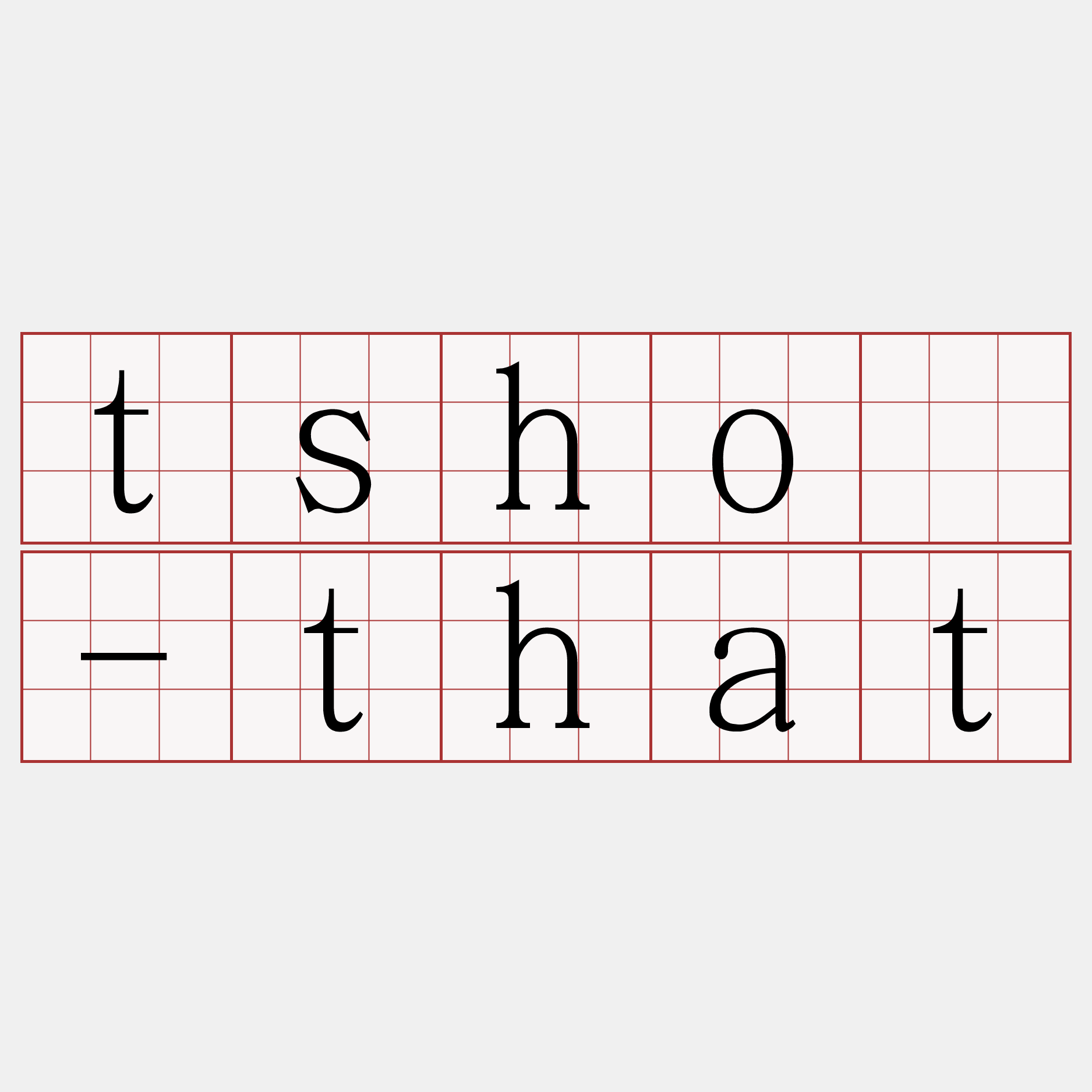 tshó-that