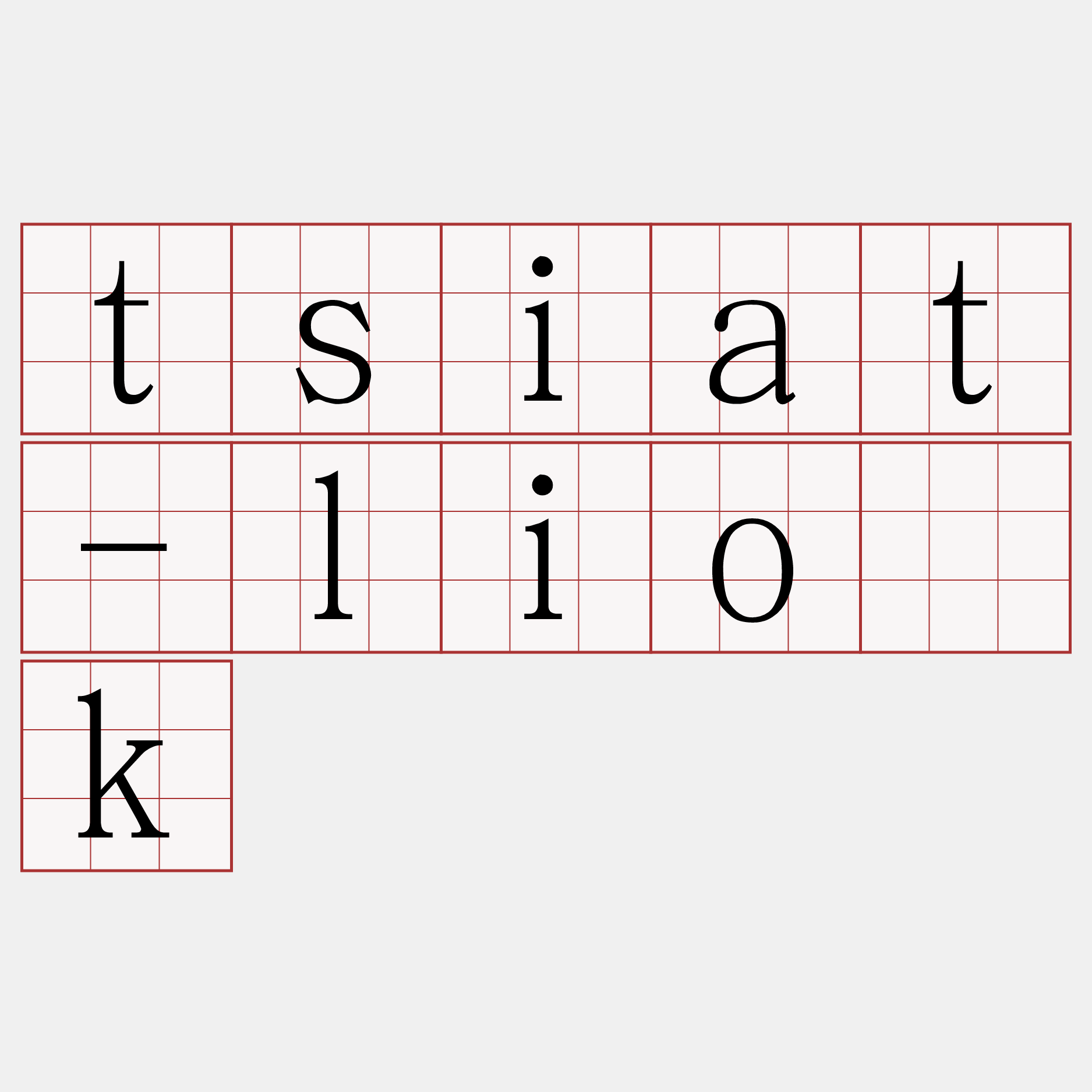 tsiat-lio̍k