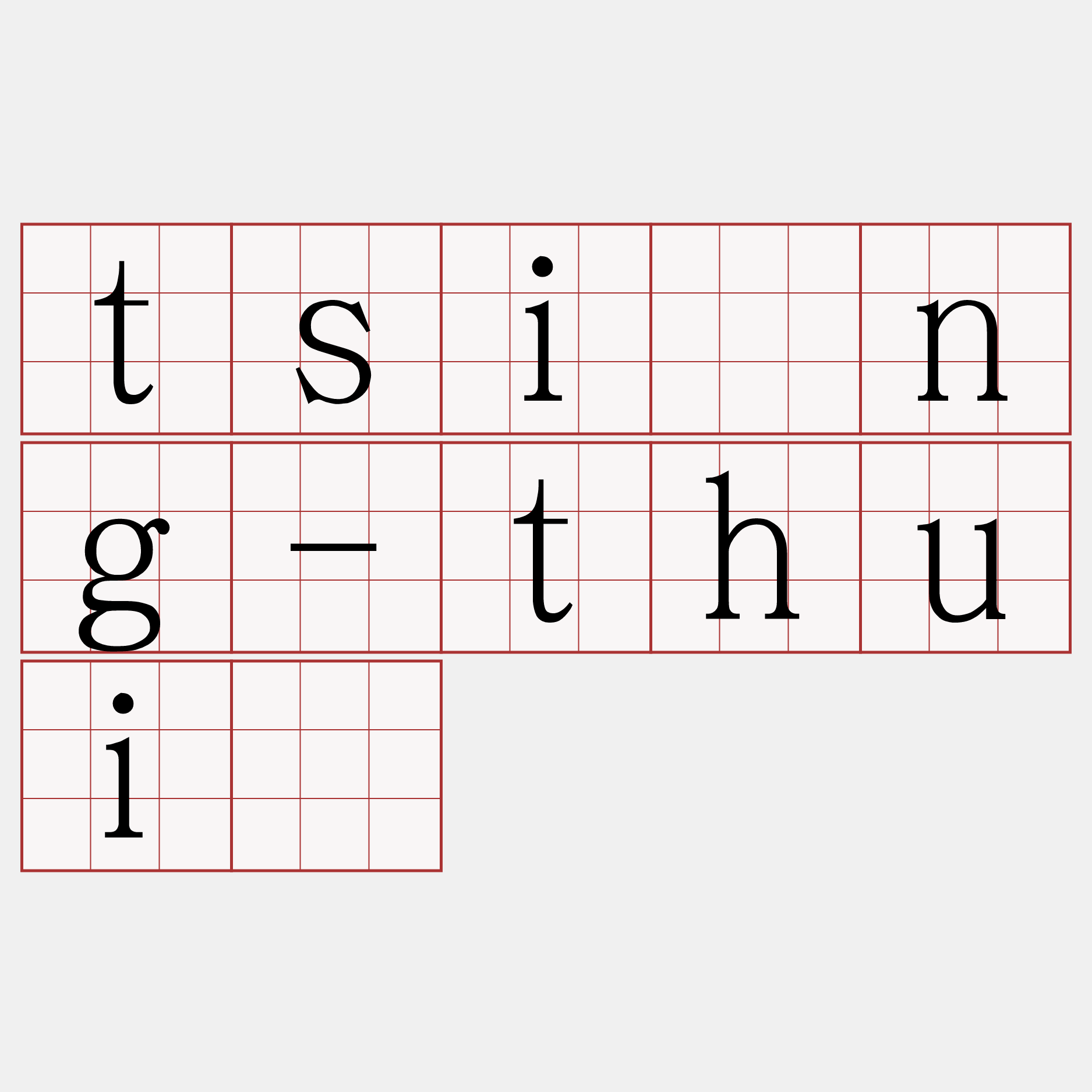 tsîng-thuí