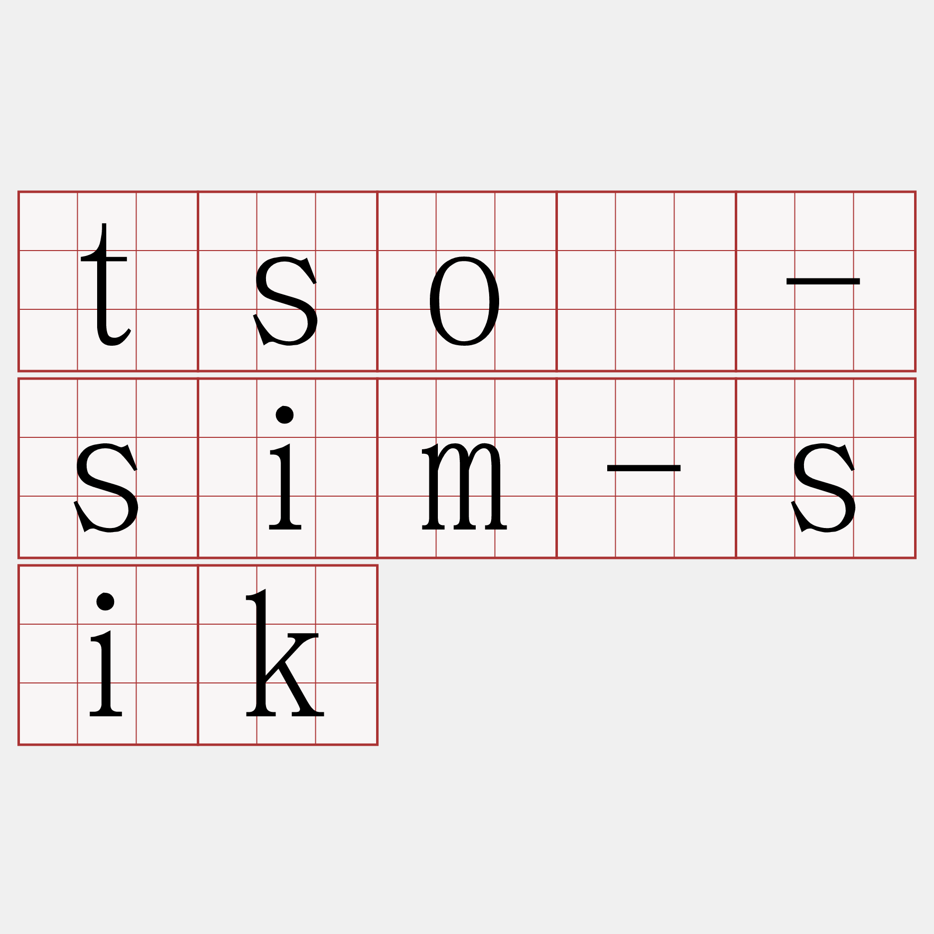tsó-sim-sik