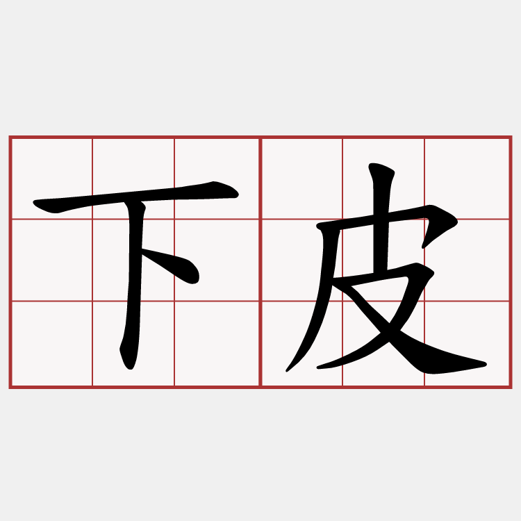 下皮